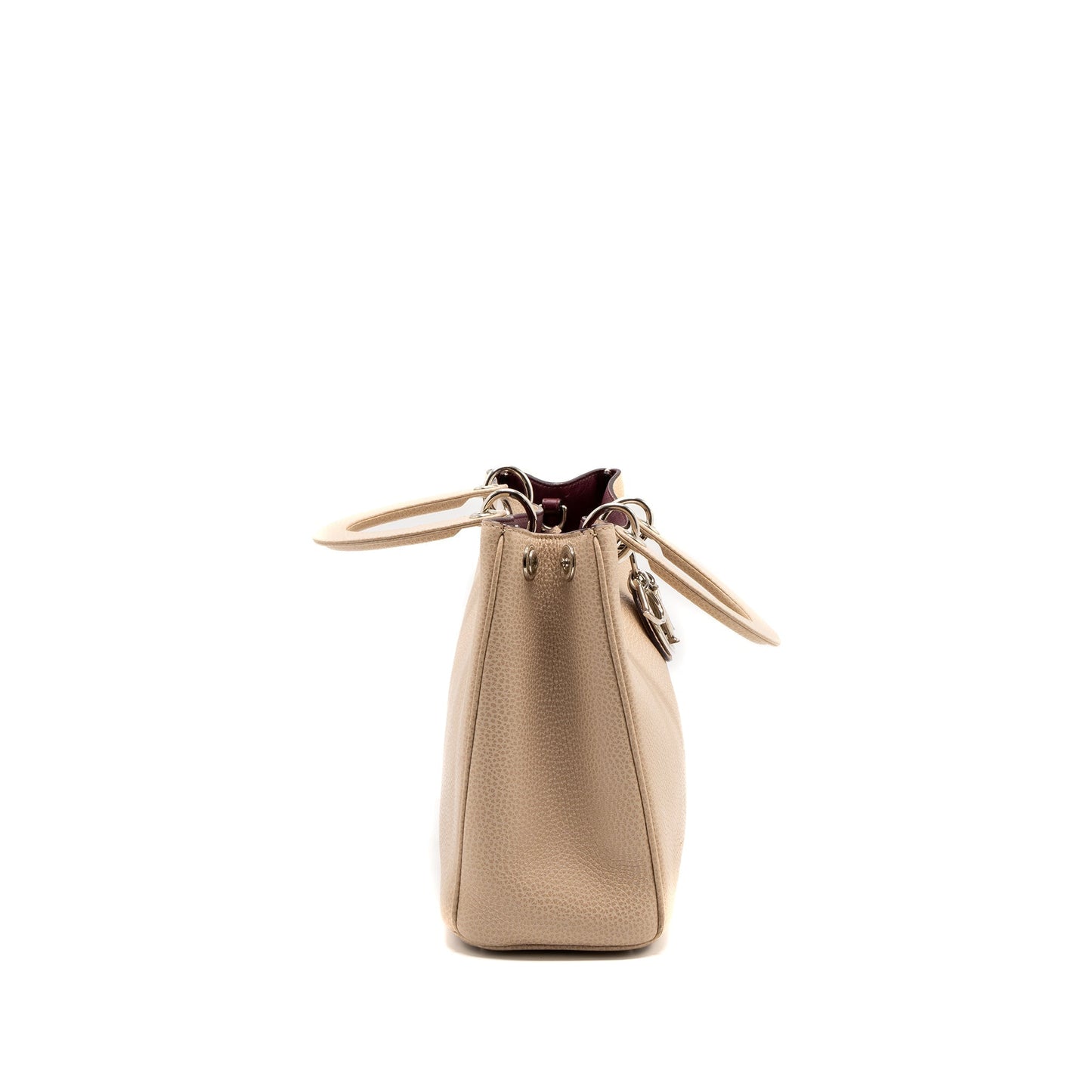 Dior issimo Purse Calfskin Handbag Beige Pink Travel Bag