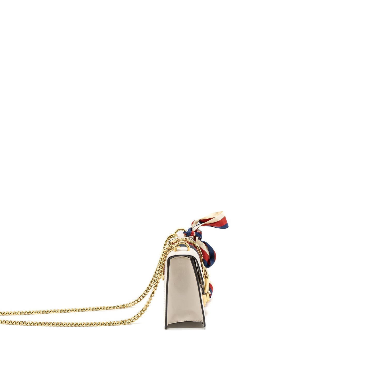 Gucci Sylvie Bag Calfskin Multicolour White Mini Travel Bag