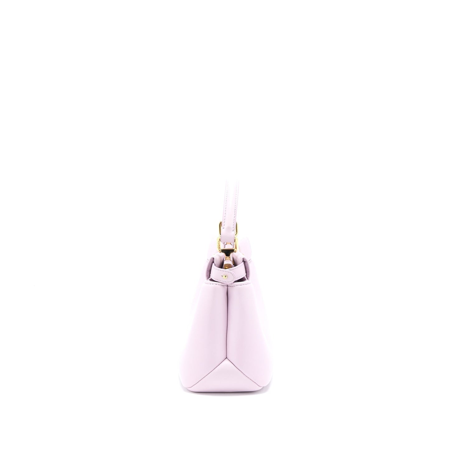 Fendi Peekaboo Iconic Nappa Light Handbag Purple Travel Bag