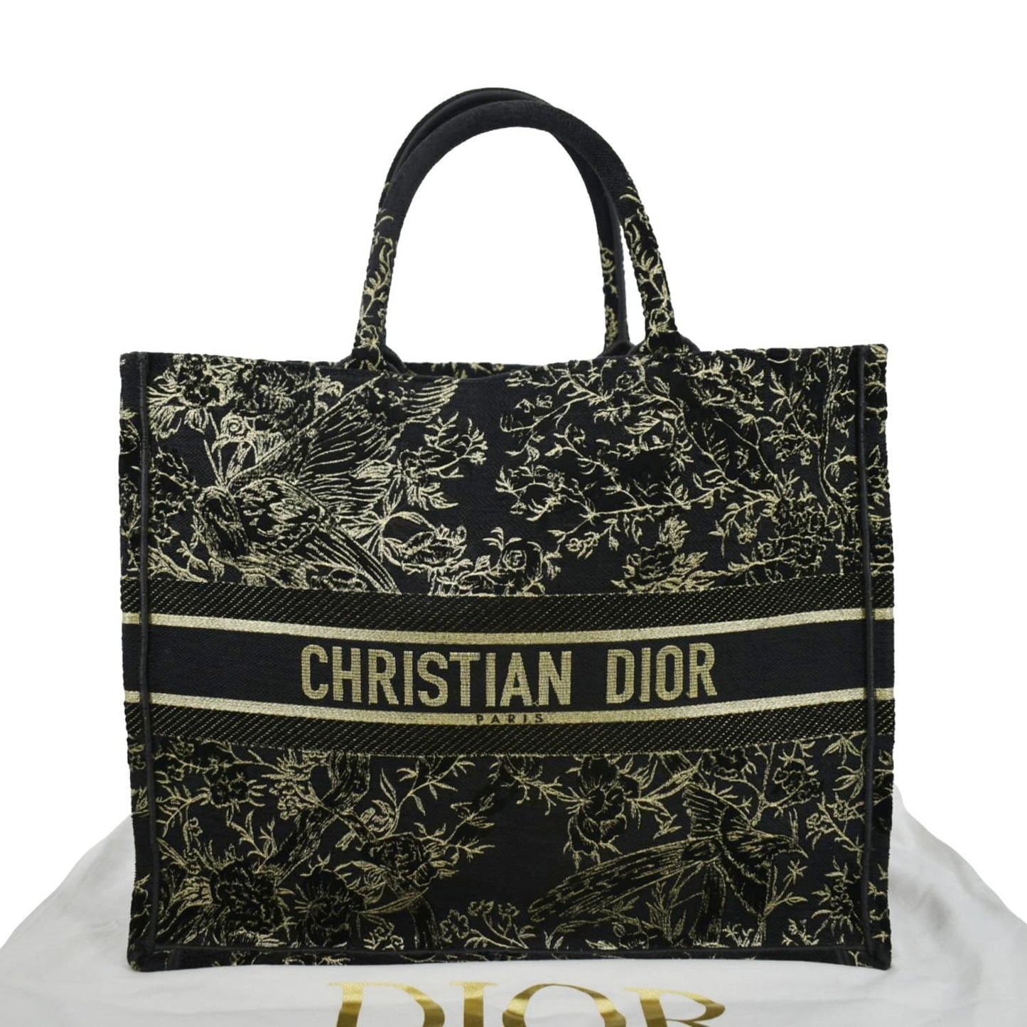 Dior Book Oblique Embroidered Tote Bag Multicolor Canvas