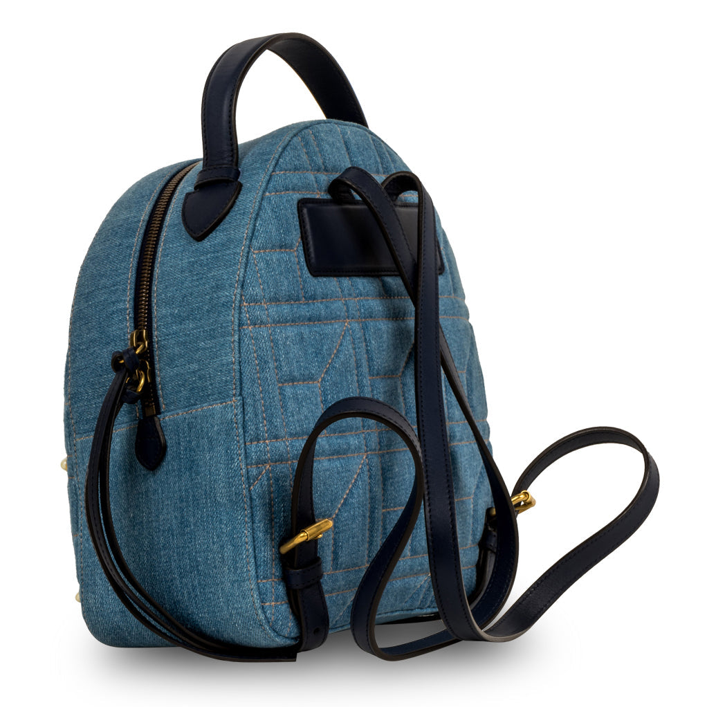 Gucci Marmont Pearl Backpack Denim Pearl Backpack