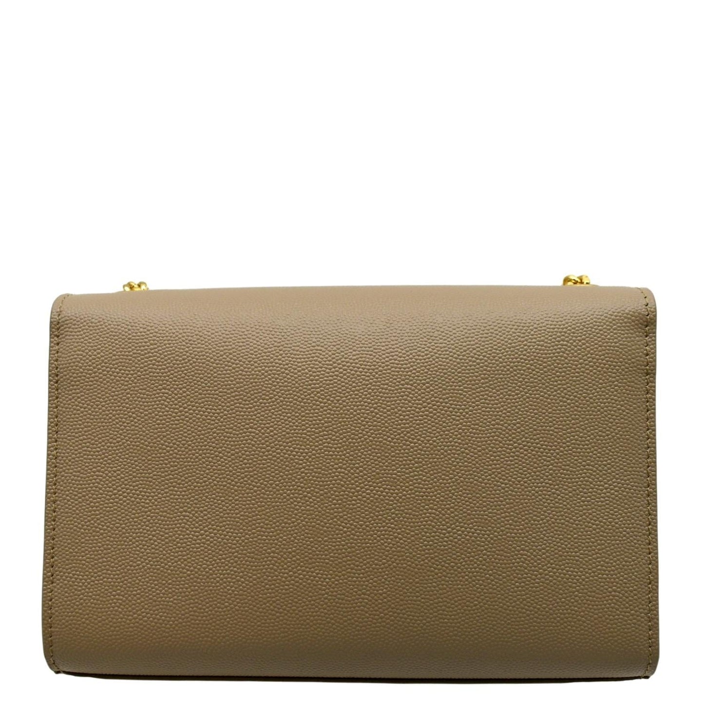 YSL Saint Laurent Yves Kate Clutch Crossbody Bag Leather Beige Chain Clutch Bag