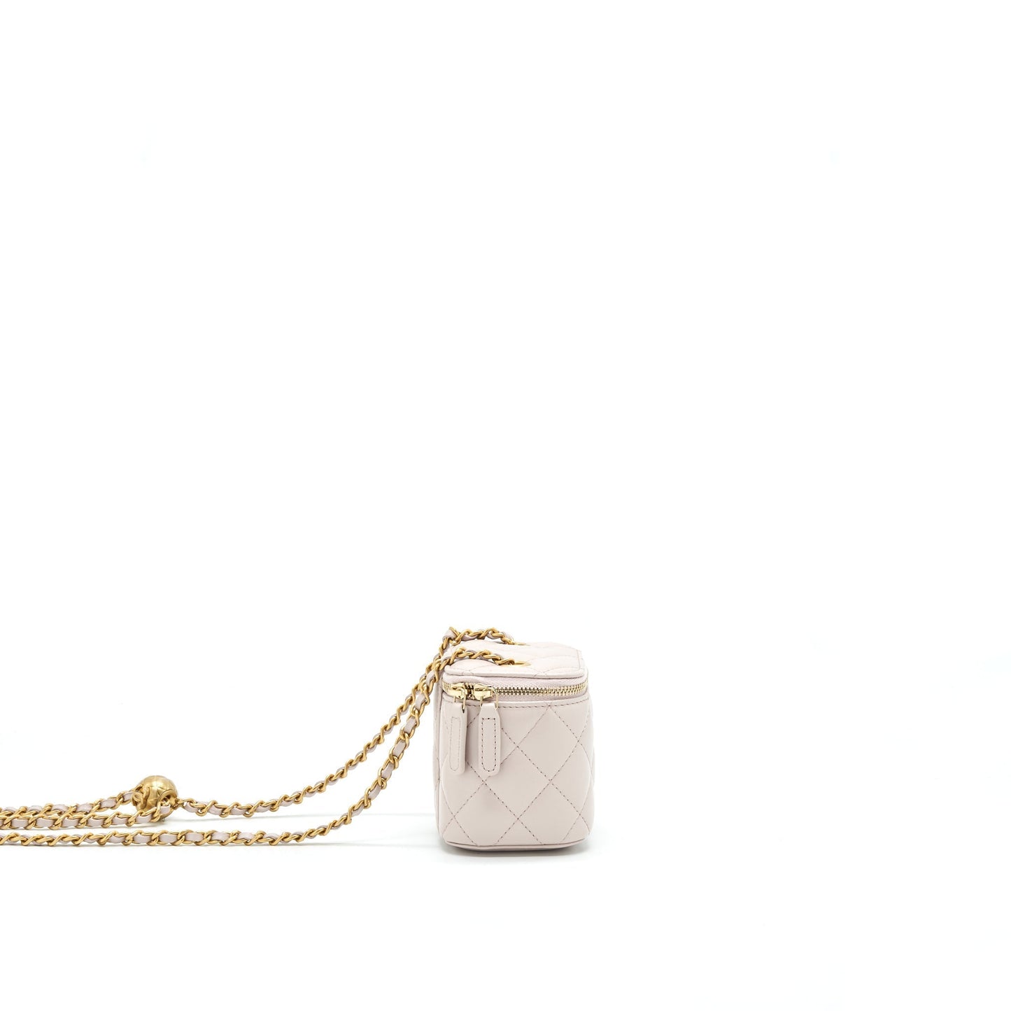 Chanel 21B Lilac Light Purple Pearl Crush Small Handbag