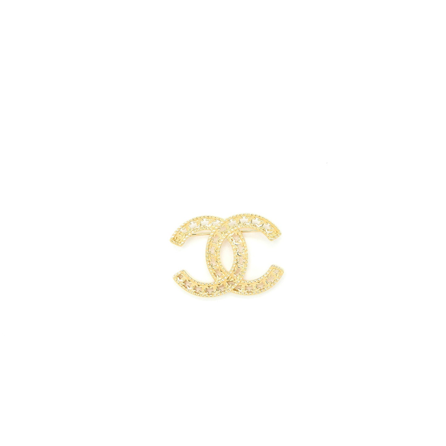 Chanel CC Logo CC Logo Brooch Tone Gold Mini Bag