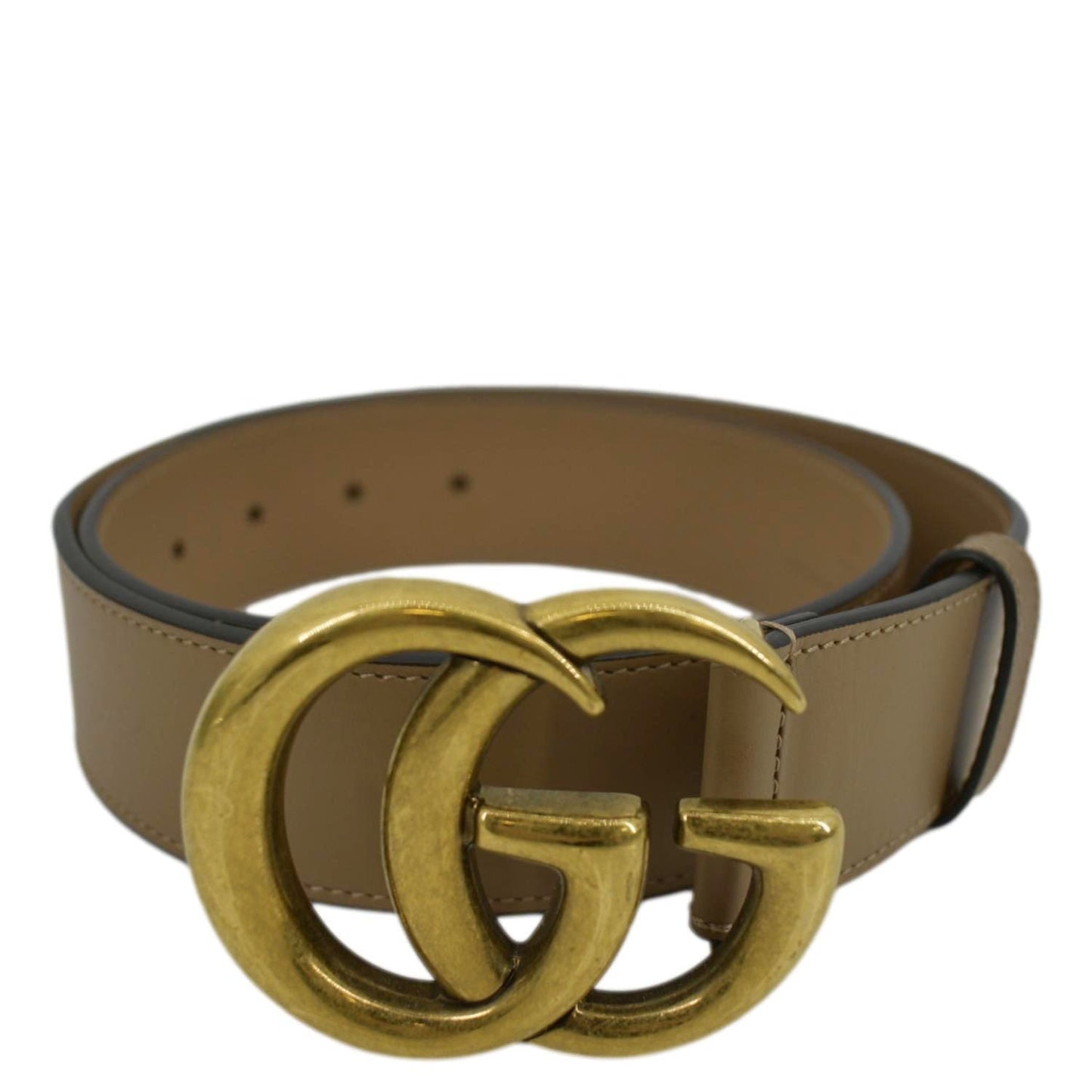 Gucci Double Buckle Belt Size Handbag Leather Tan Accessory