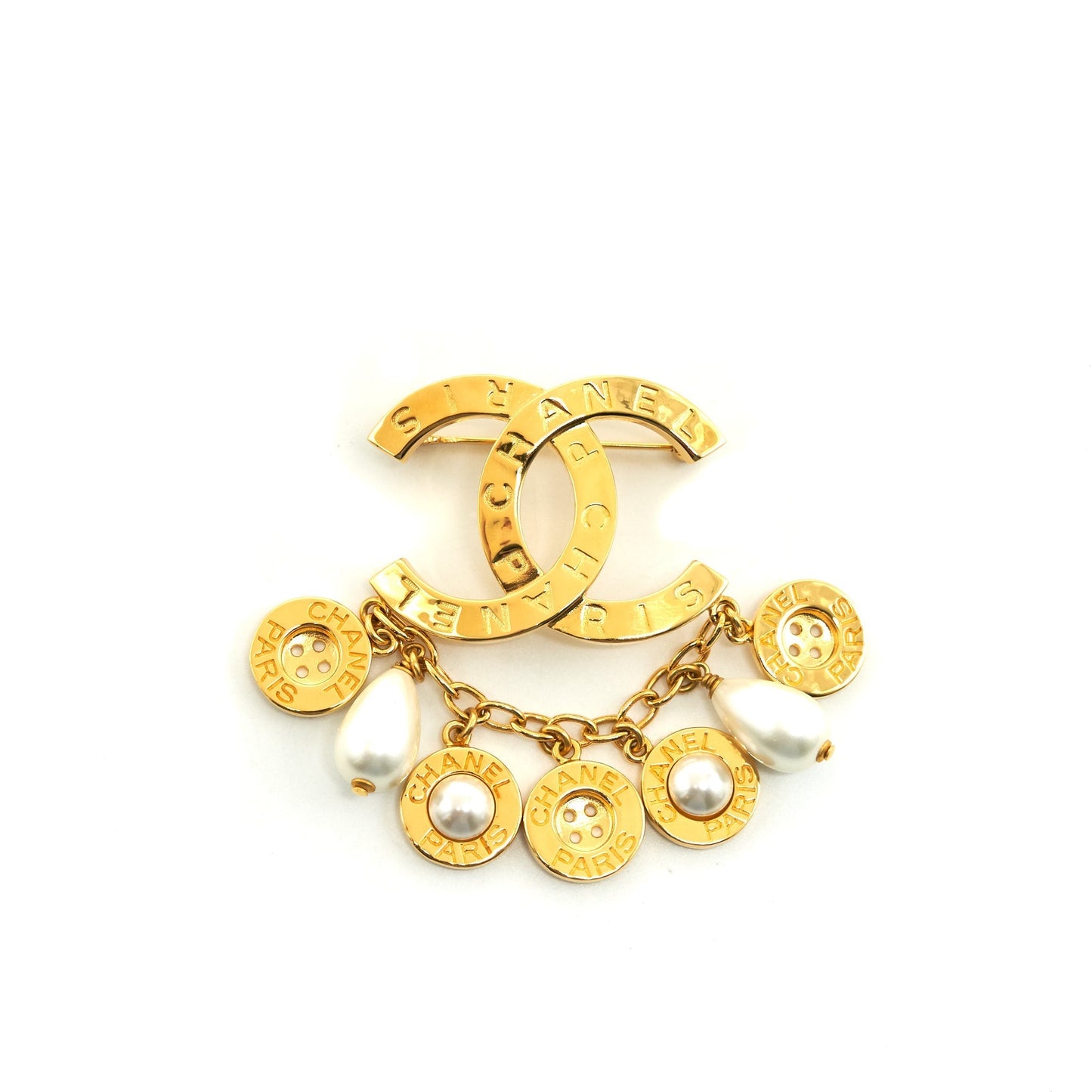 Chanel CC Button Brooch Handbag