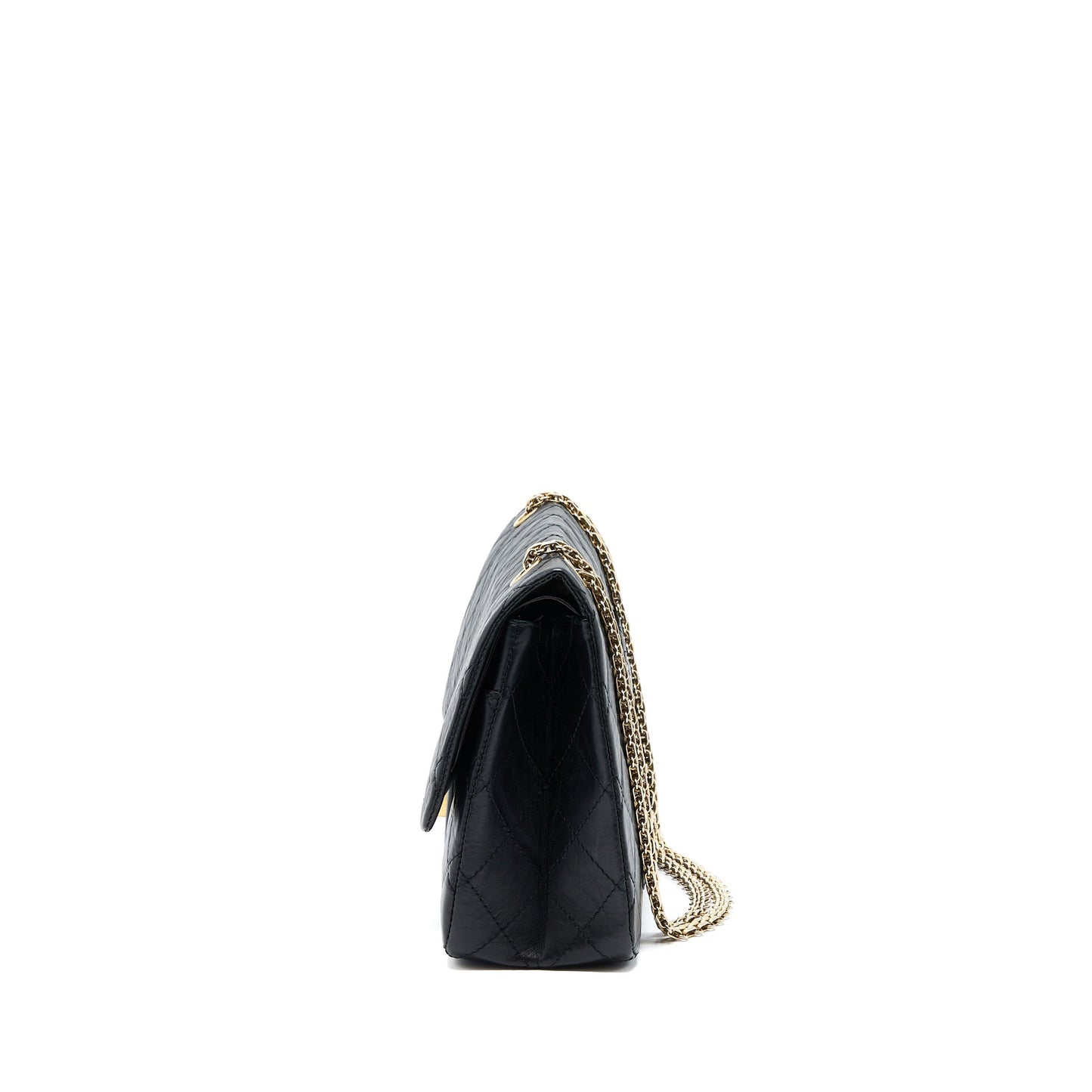 Chanel 2.55 227 Reissue Flap Aged Calfskin Black Shoulder Bag