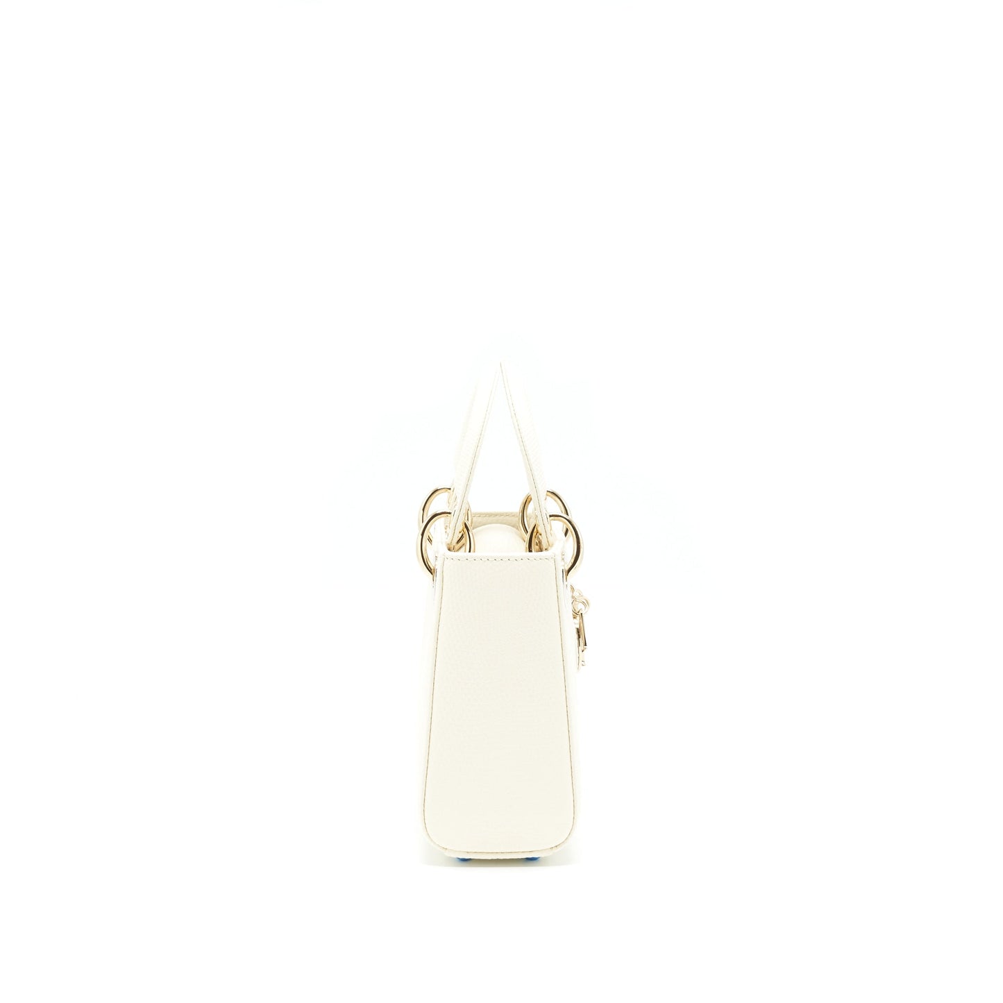 Dior Lizard Lady Handbag White Mini Travel Bag