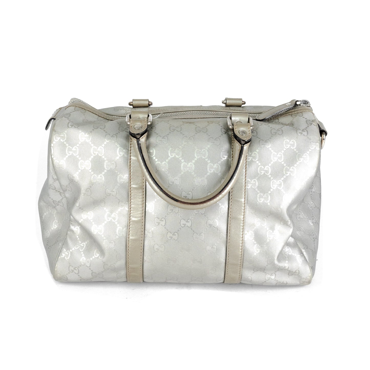 Gucci Boston Bag Silver Tote Bag