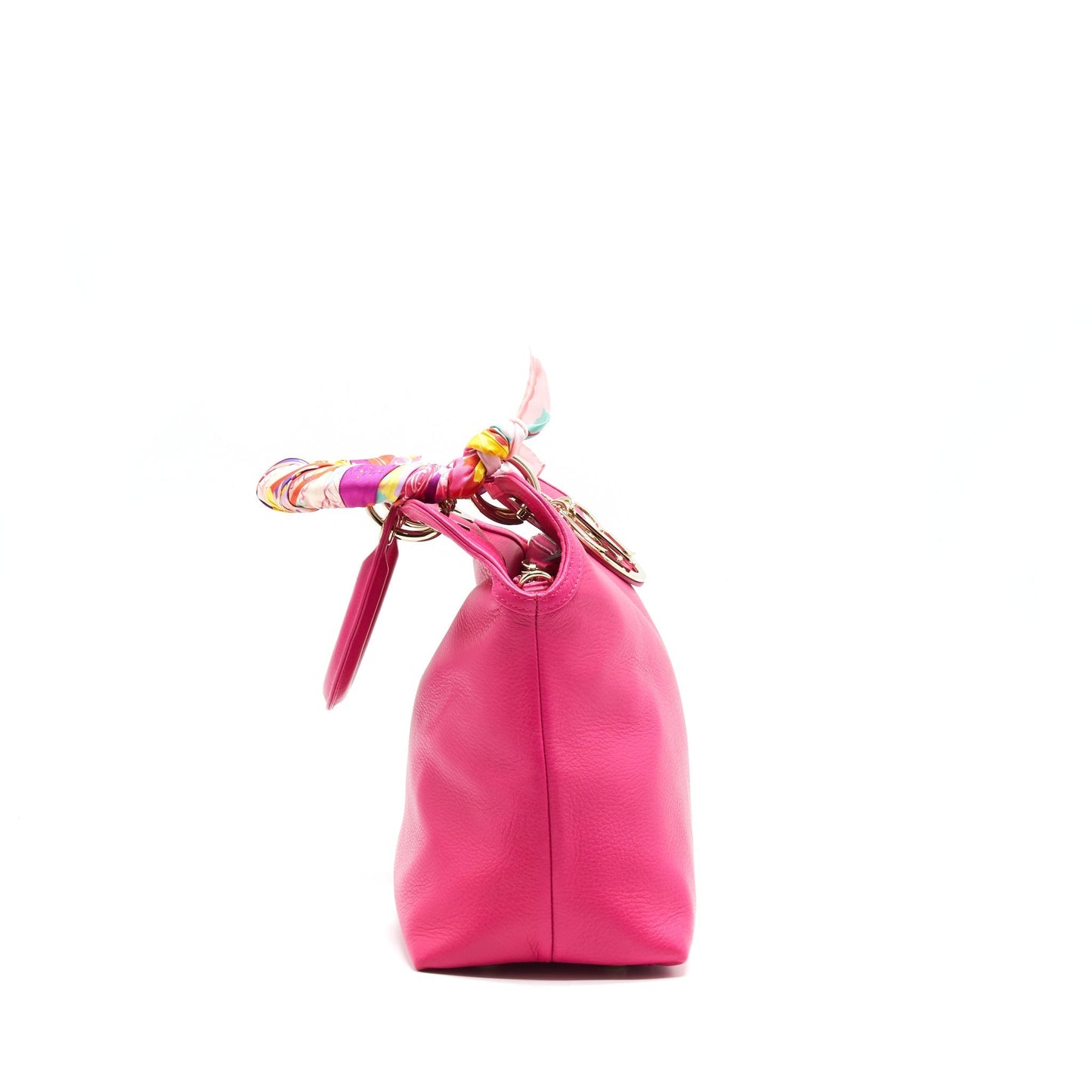 Dior Christian Granville Purse In Hot Handbag Leather Pink Travel Bag