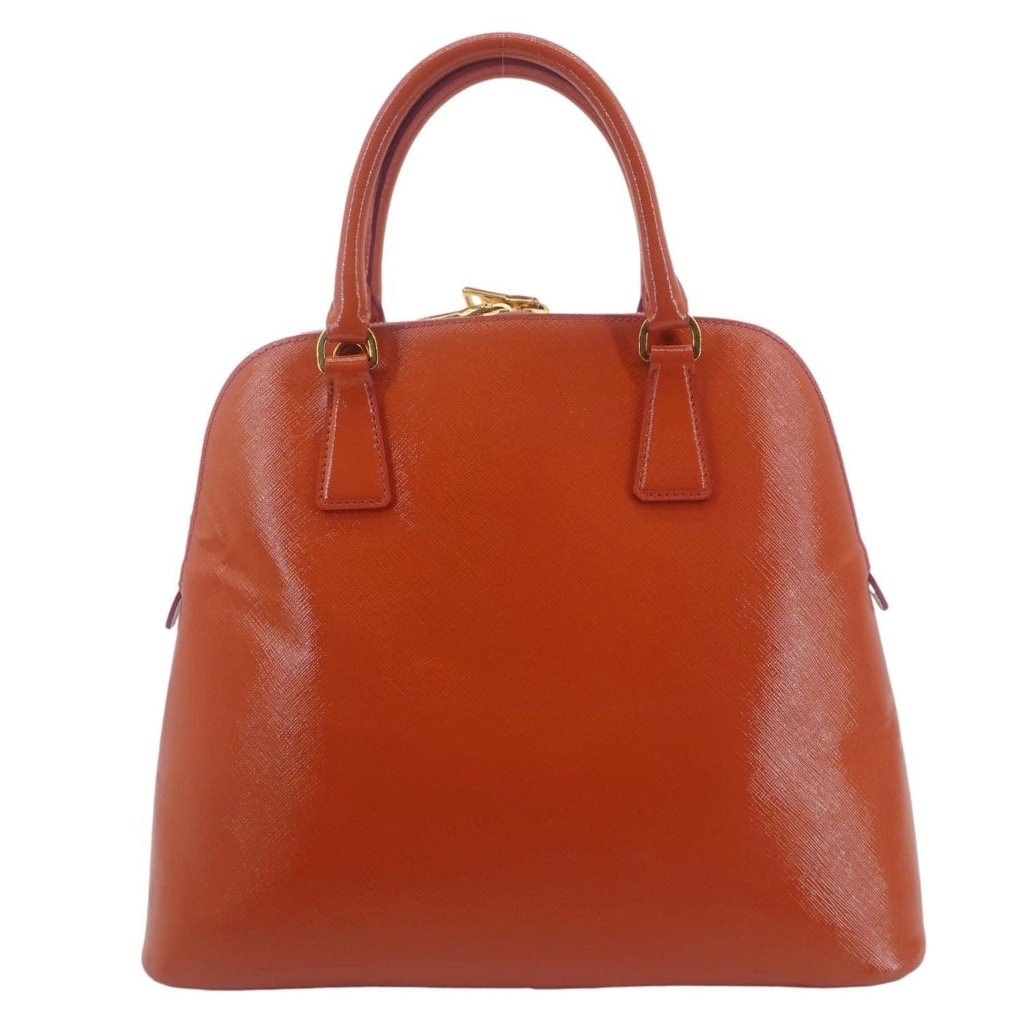 Promenade Tall Saffiano Crossbody Bag Orange Leather