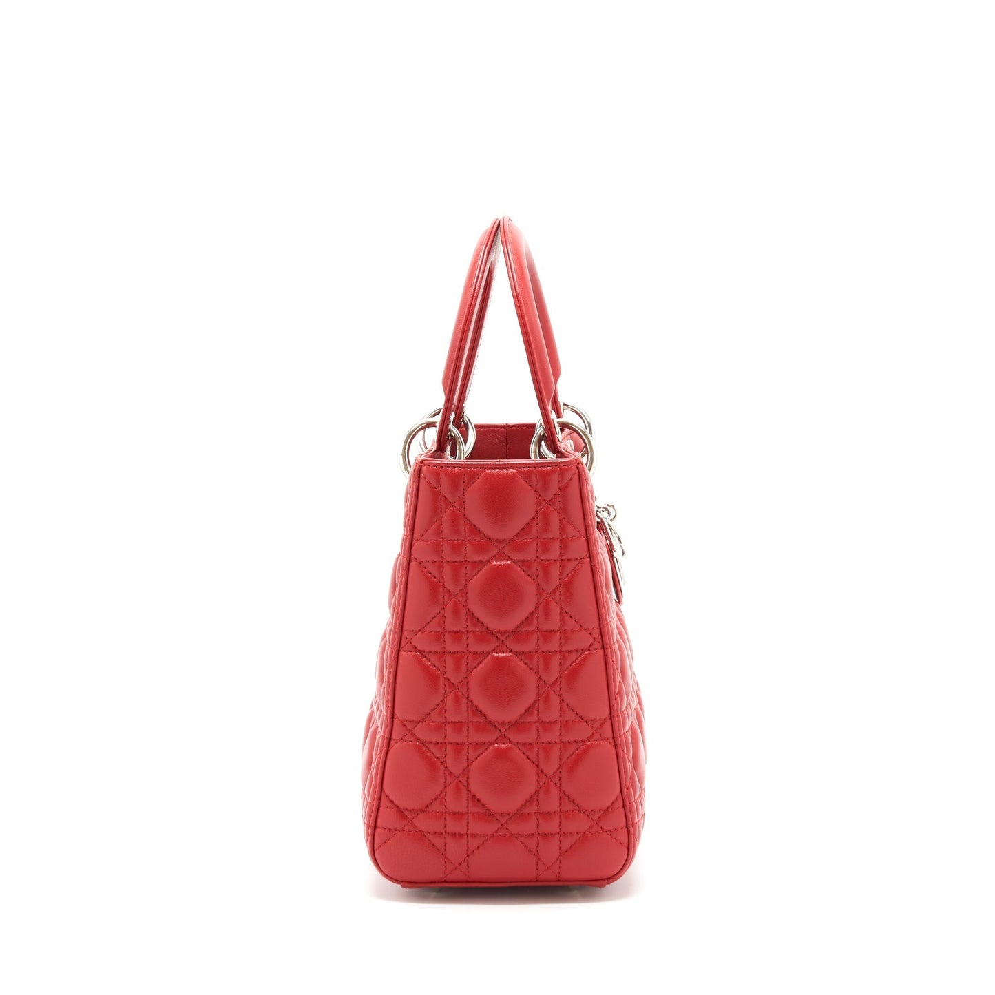 Dior Christian Lady Handbag Red Medium Travel Bag