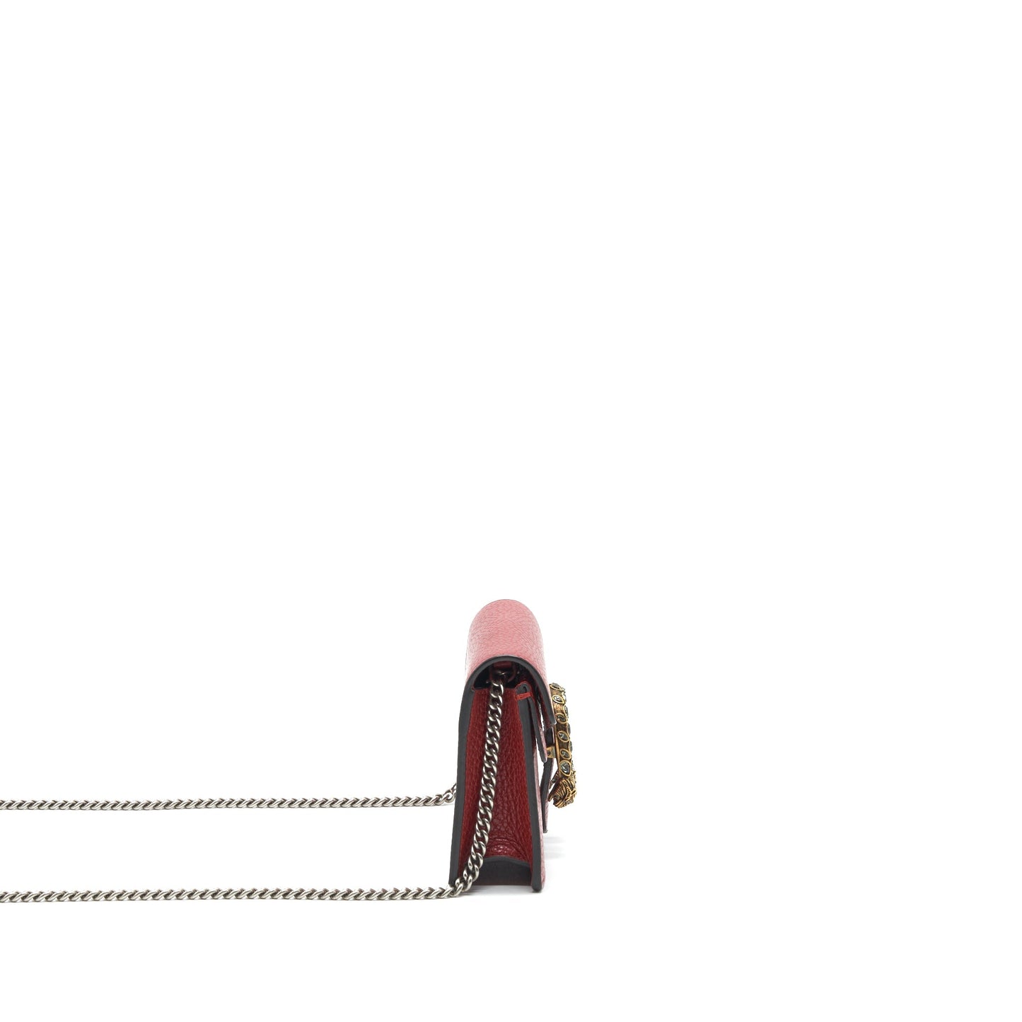 Gucci Dionysus Super Bag In Leather Red Travel Bag