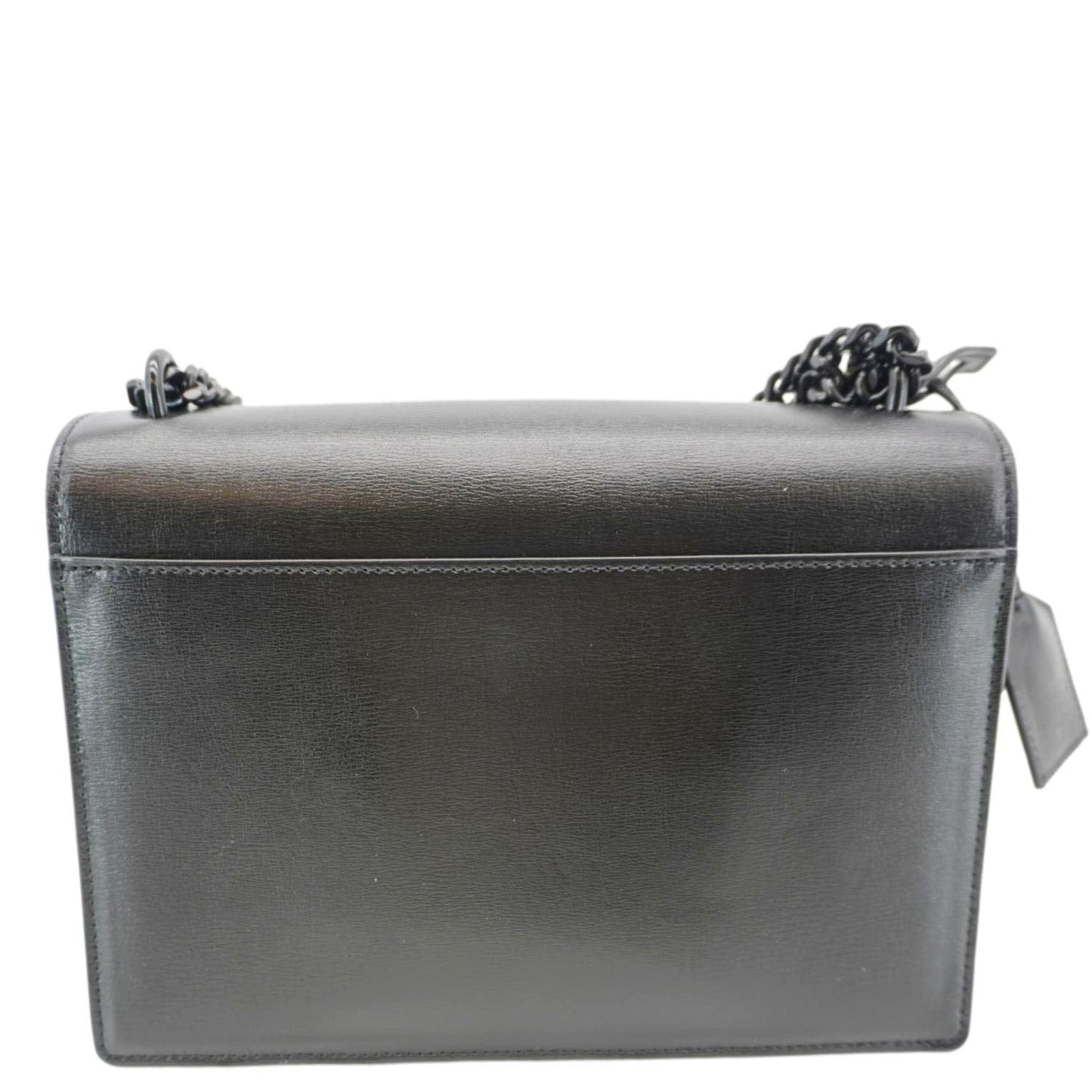 YSL Saint Laurent Yves Sunset Shoulder Bag Leather Monogram Black