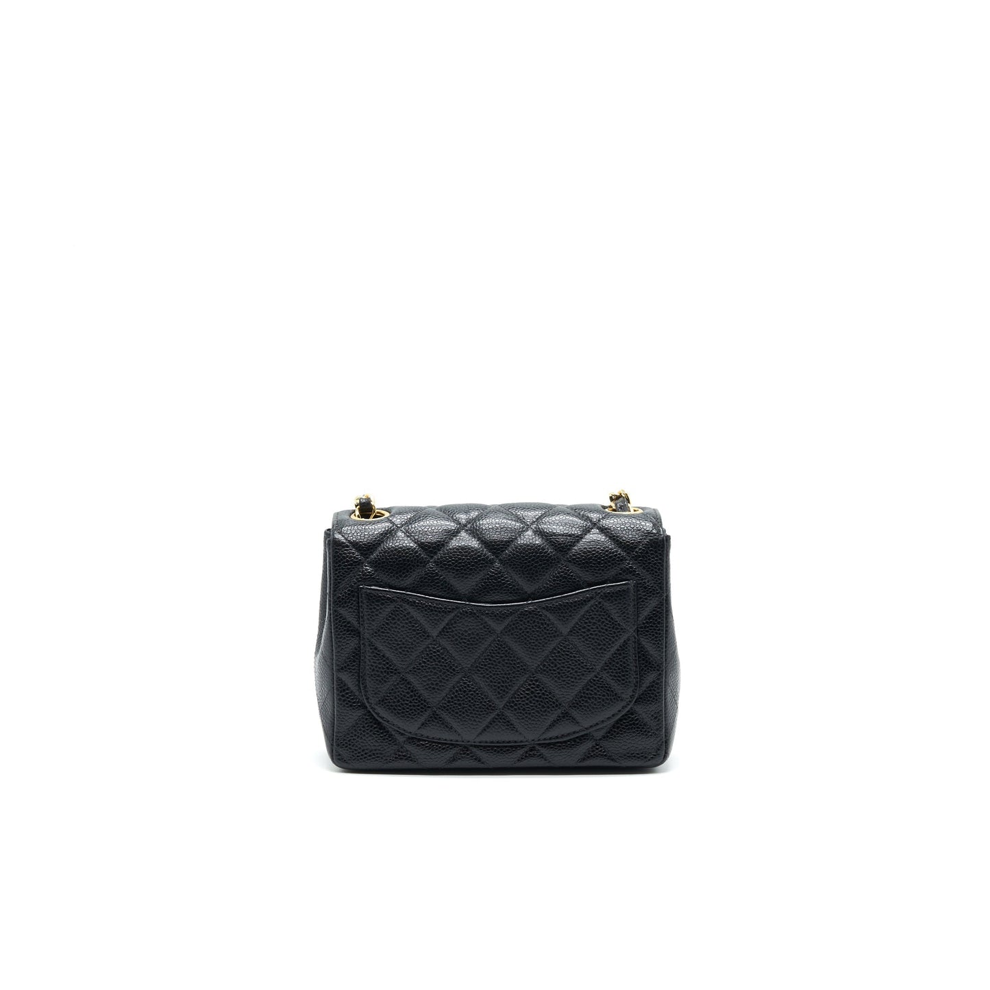 Chanel Square Flap Caviar GHW Black Shoulder Bag