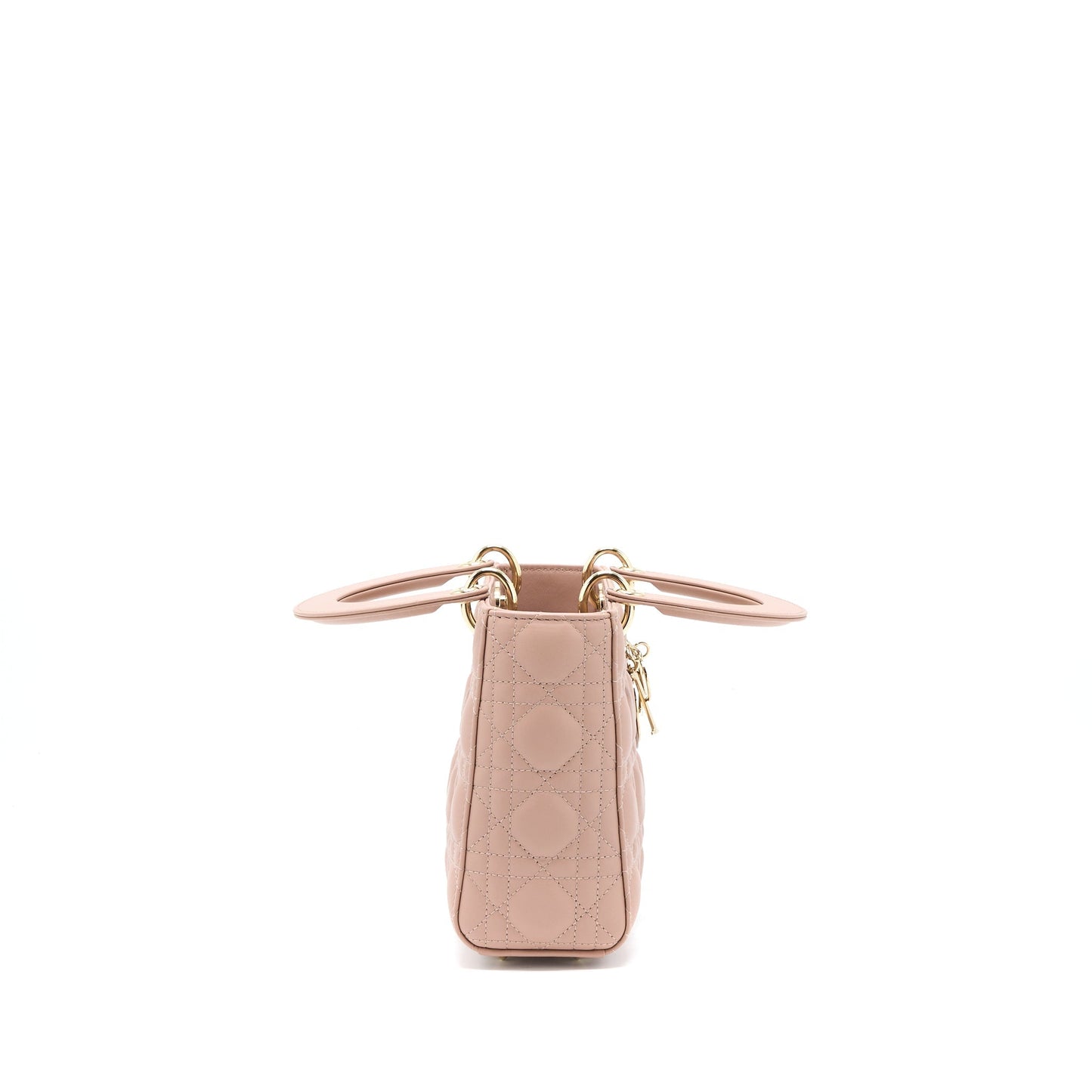 Dior Lady Lambskin Light Handbag Pink Small Travel Bag