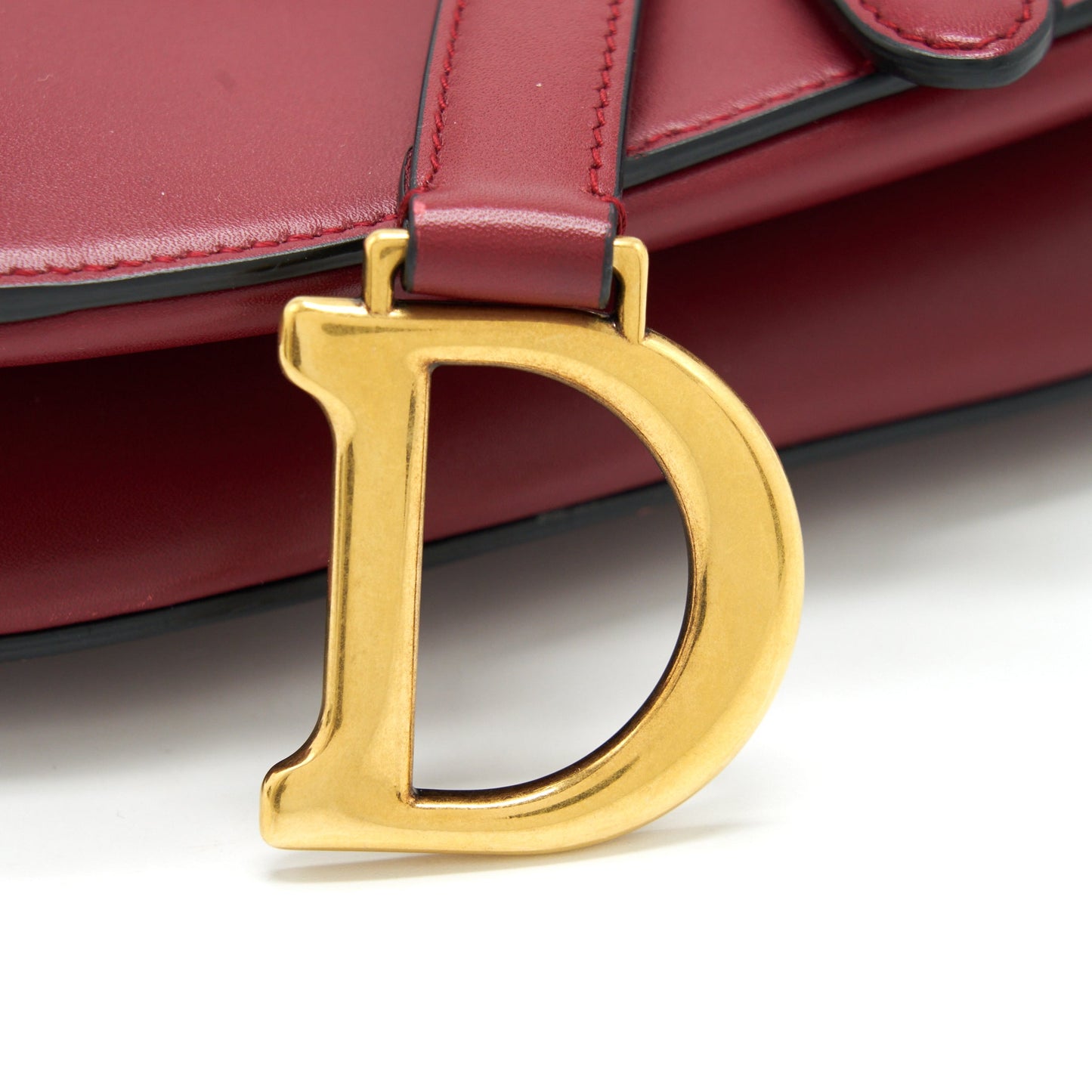 Dior Saddle Purse Handbag Red Mini Travel Bag