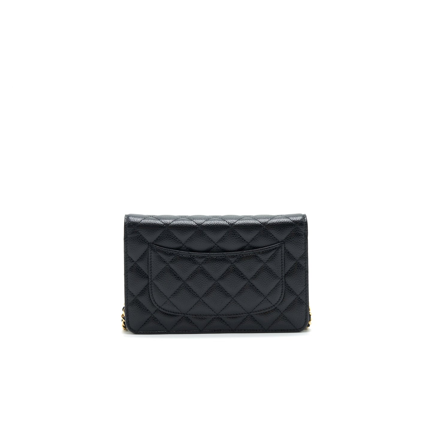 Chanel Classic on Caviar GHW Black Wallet Case