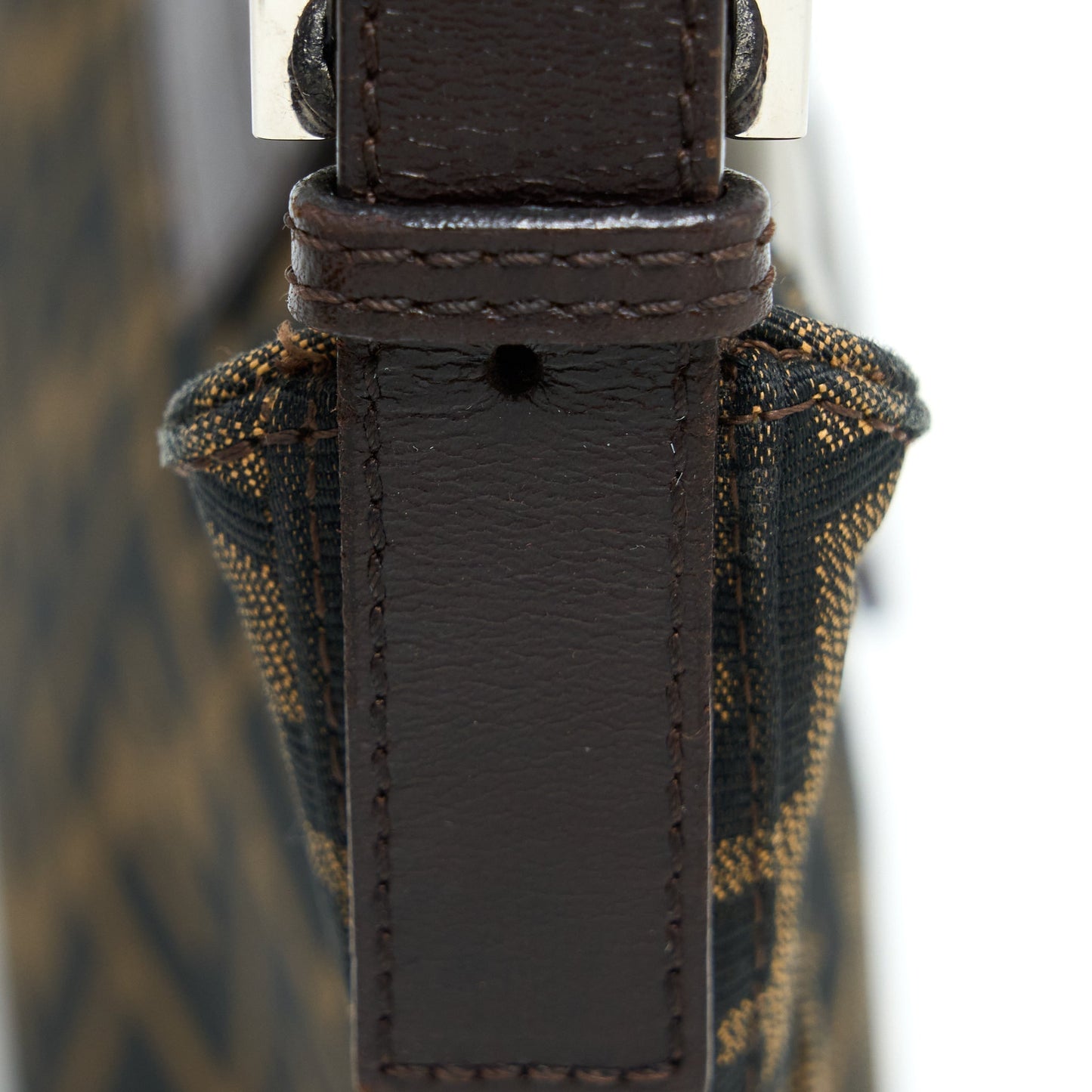Fendi Zucca Purse Canvas Mini Shoulder Bag