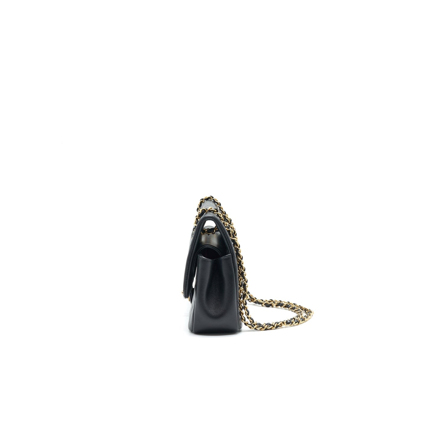 Chanel 20P A real flap Black Shoulder Bag