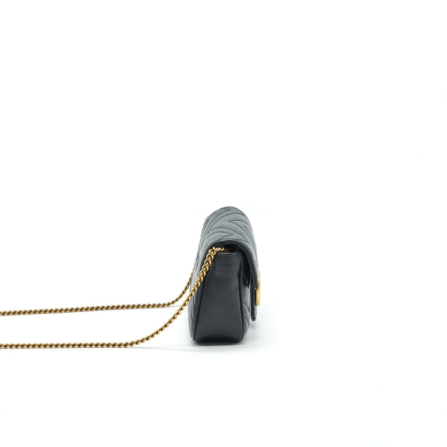 Gucci Marmont Super Handbag Black Mini Travel Bag