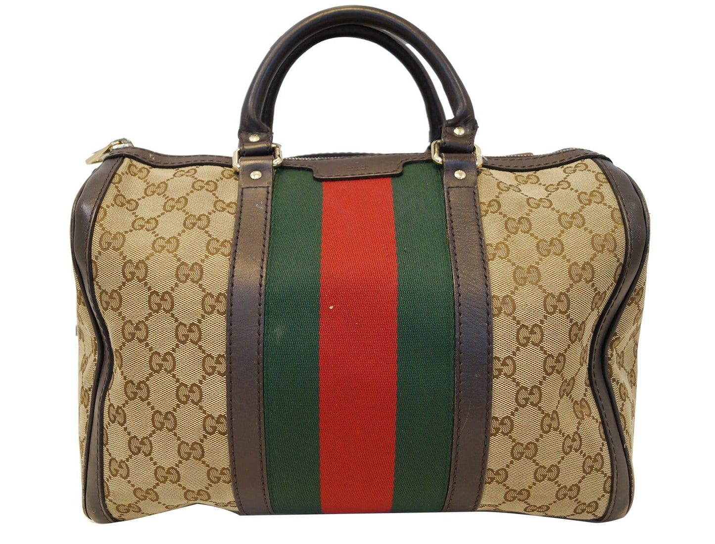 Gucci Web Boston Bag With Signature Web Medium Travel Bag