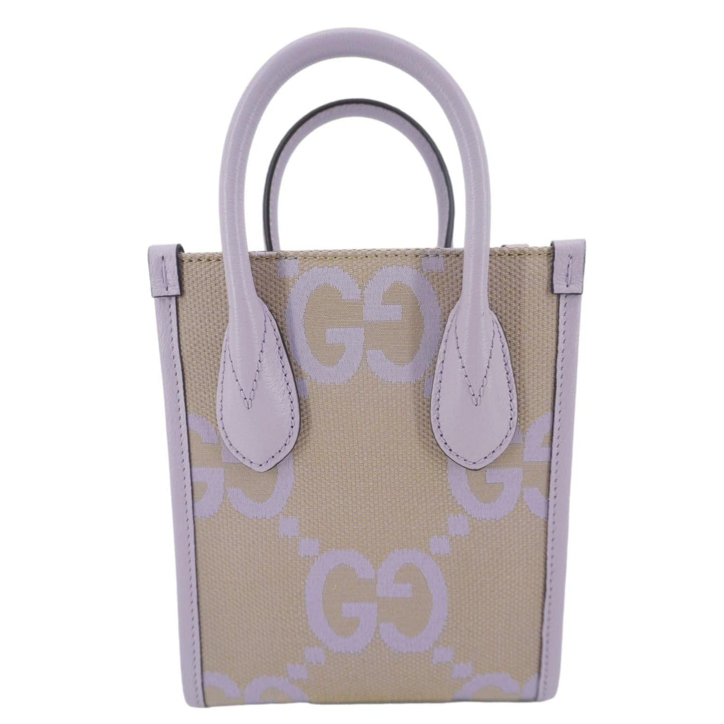Gucci Jumbo Tote Bag Purple Canvas Mini