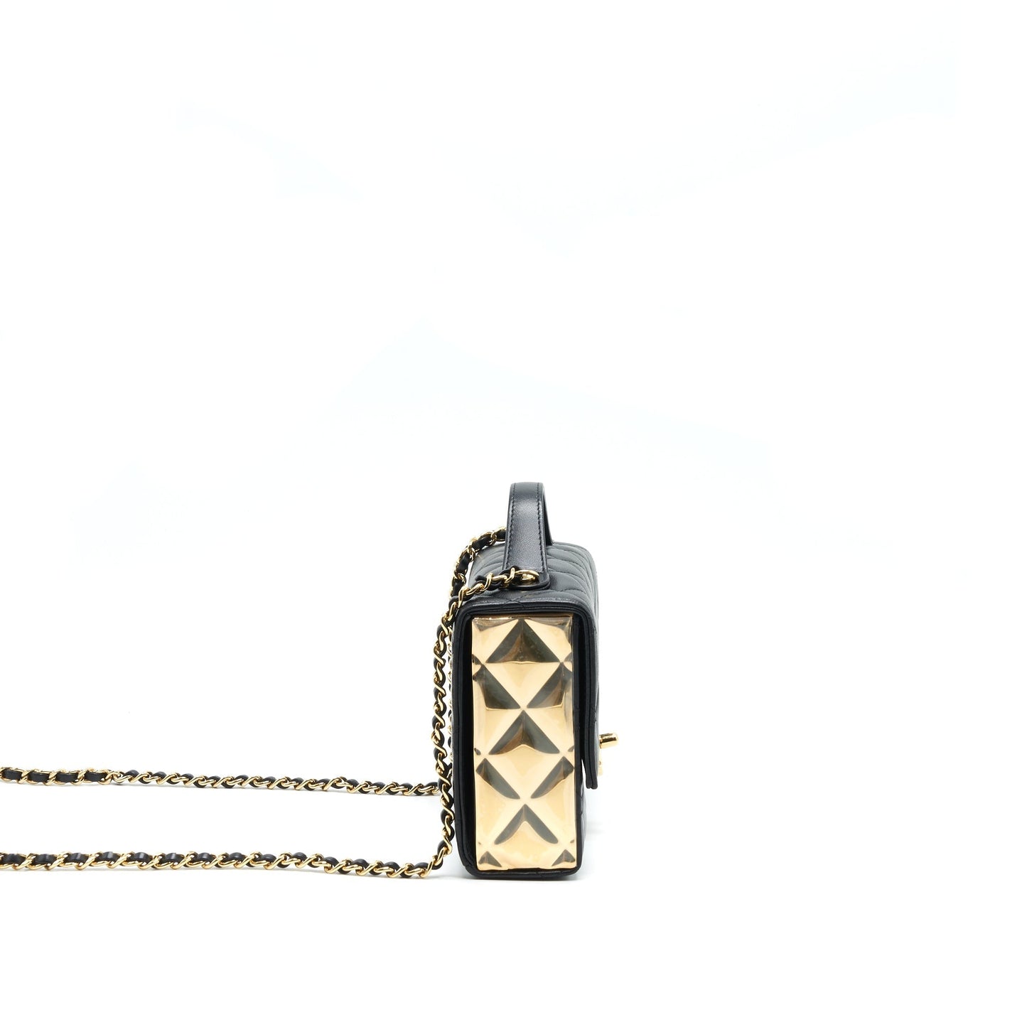 Chanel 21K Black Gold Shoulder Bag