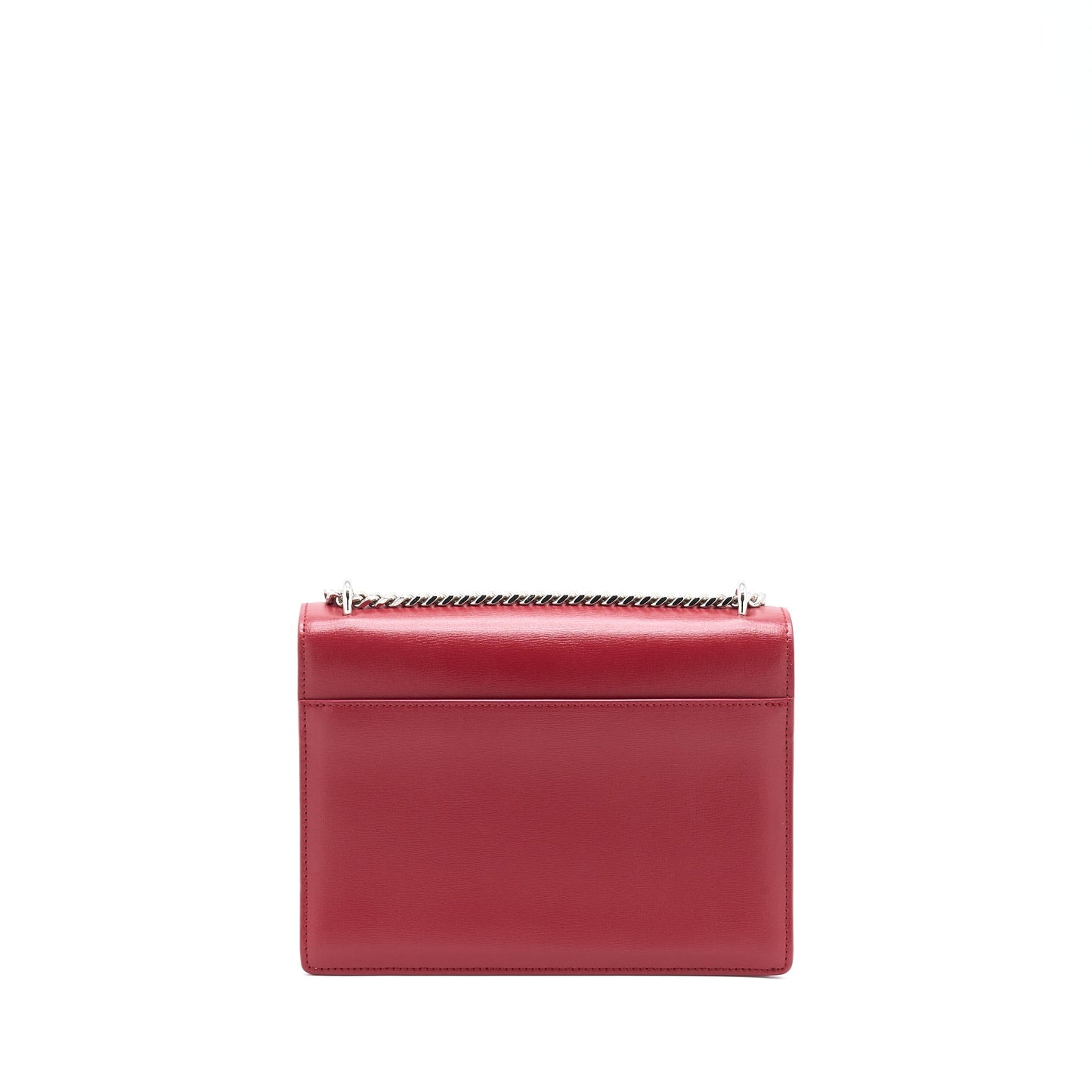 YSL Saint Laurent Sunset Purse Calfskin Travel Bag Red