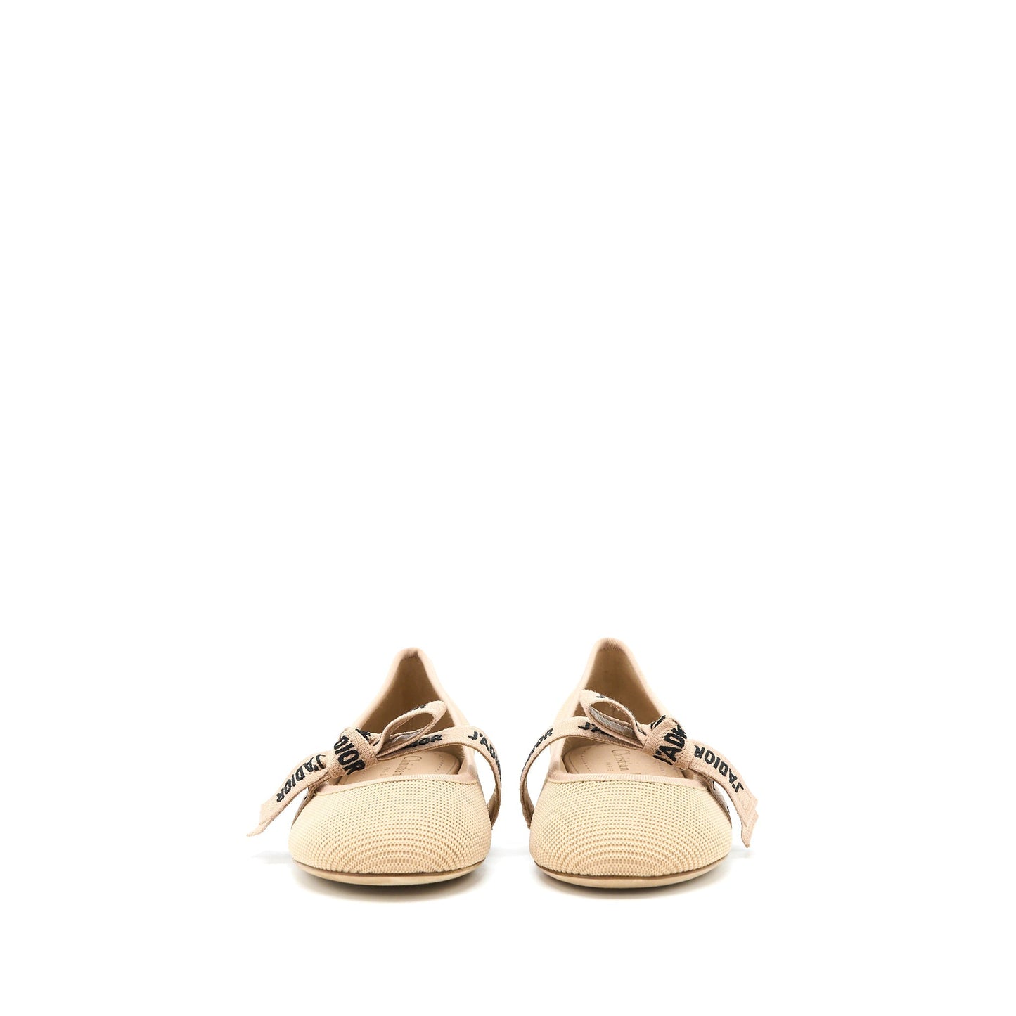 Dior Size JâA Ballet Pump Handbag Canvas Beige Shoes