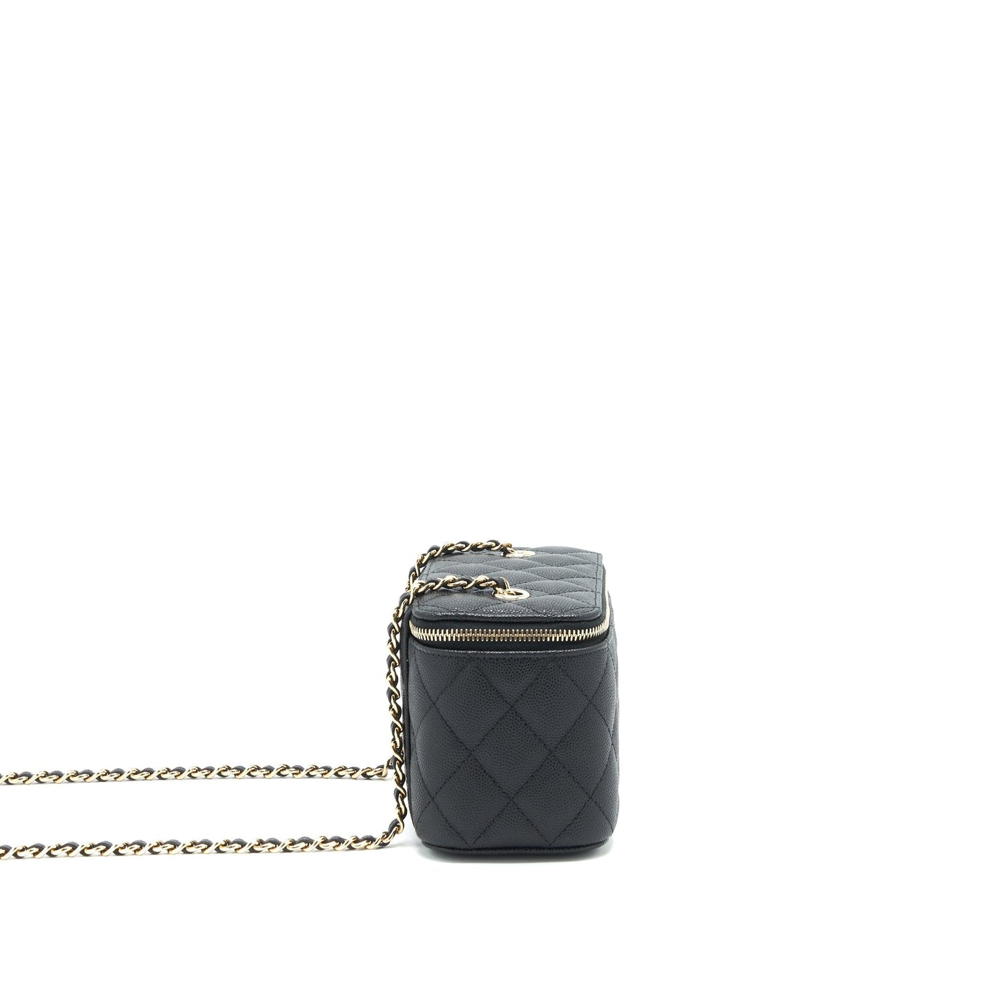 Chanel Long Vanity Caviar LGHW Black Small Handbag