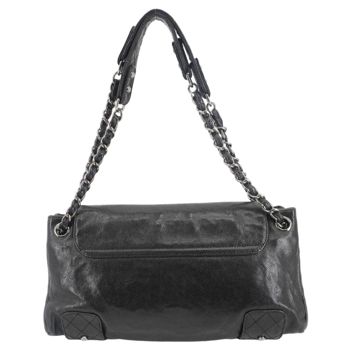 Chanel Pocket City Caviar Leather Black Travel Bag