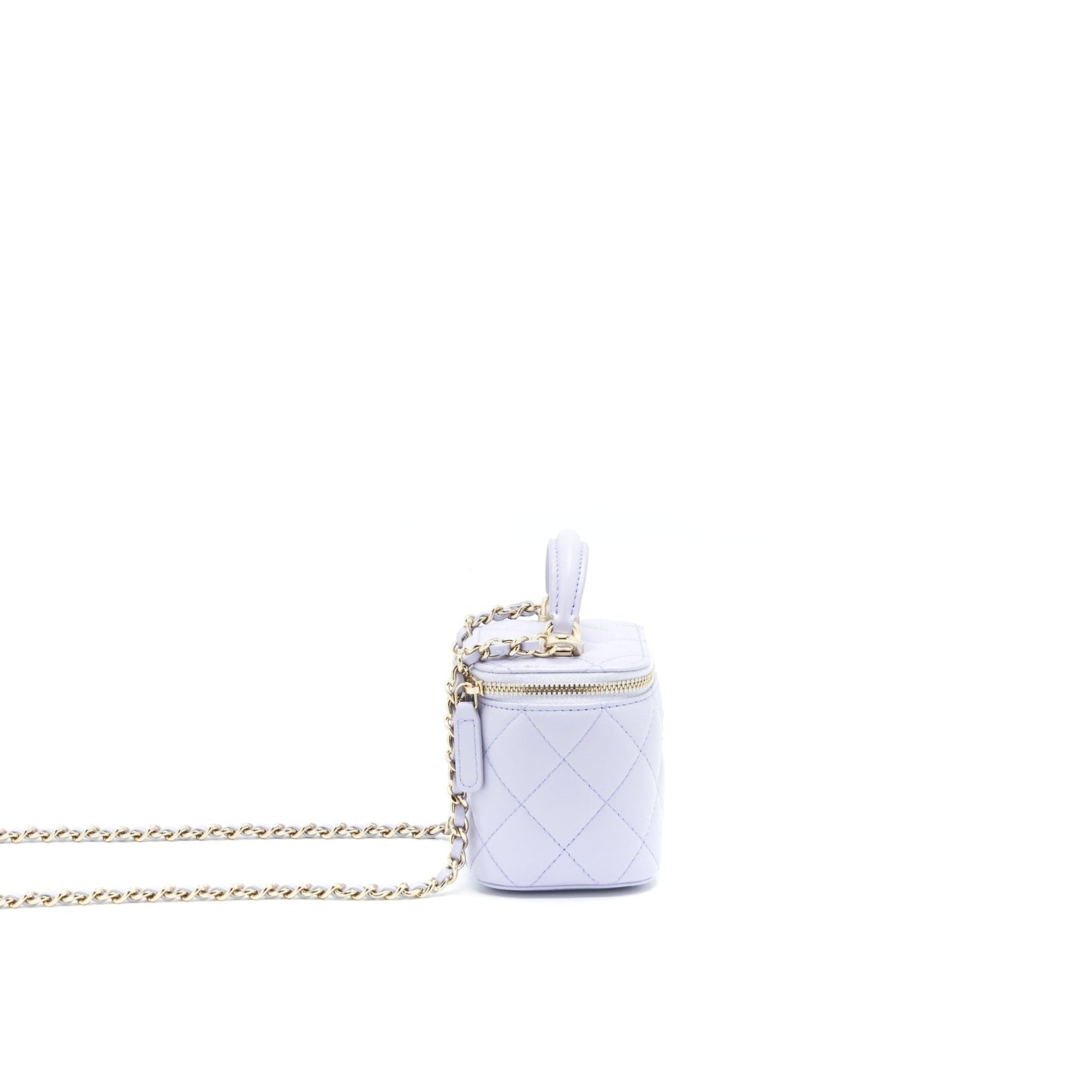 Chanel 21K Top Handle Vanity Light Purple Mini Bag