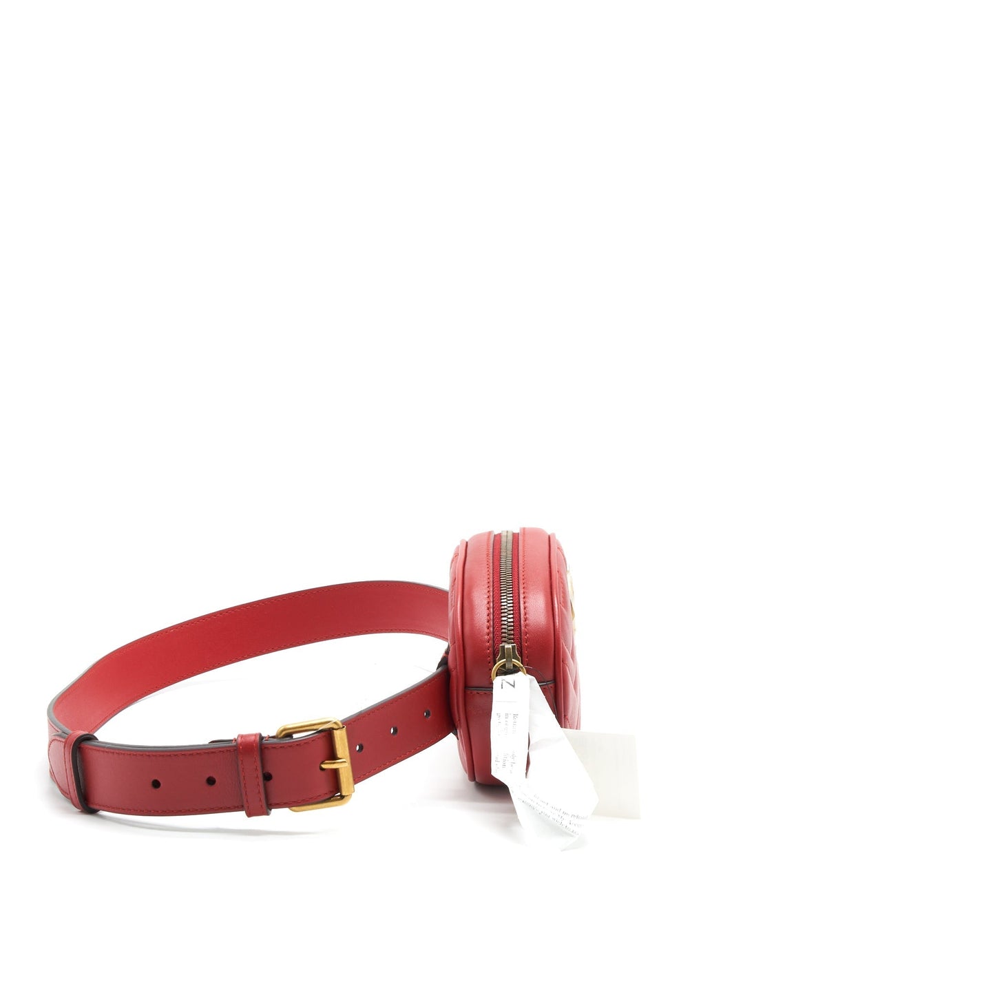 Gucci Size85 Marmont Belt Bag Leather Red Accessory
