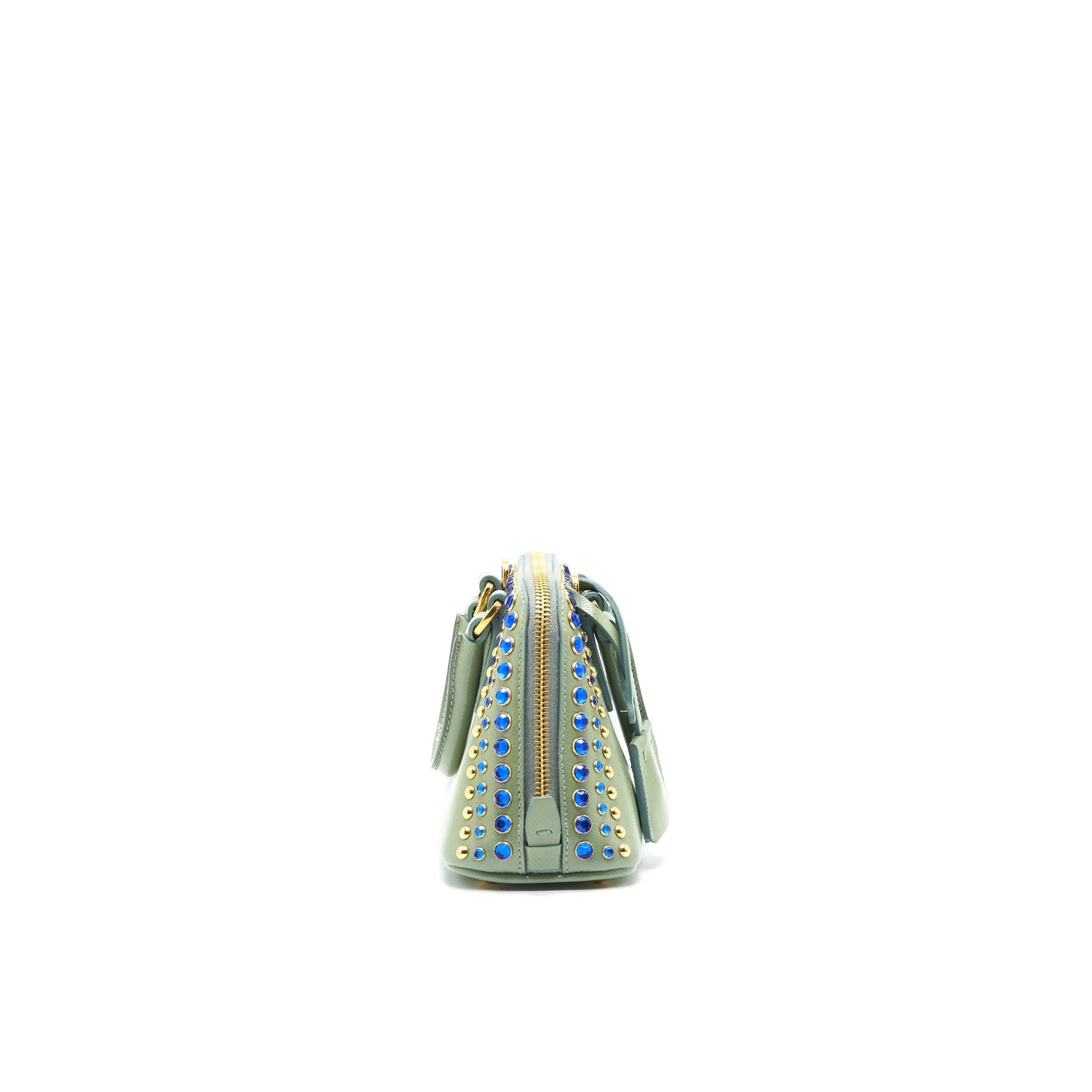 Prada Saffiano Crossbody Purse Light Handbag Green Mini Crossbody Bag