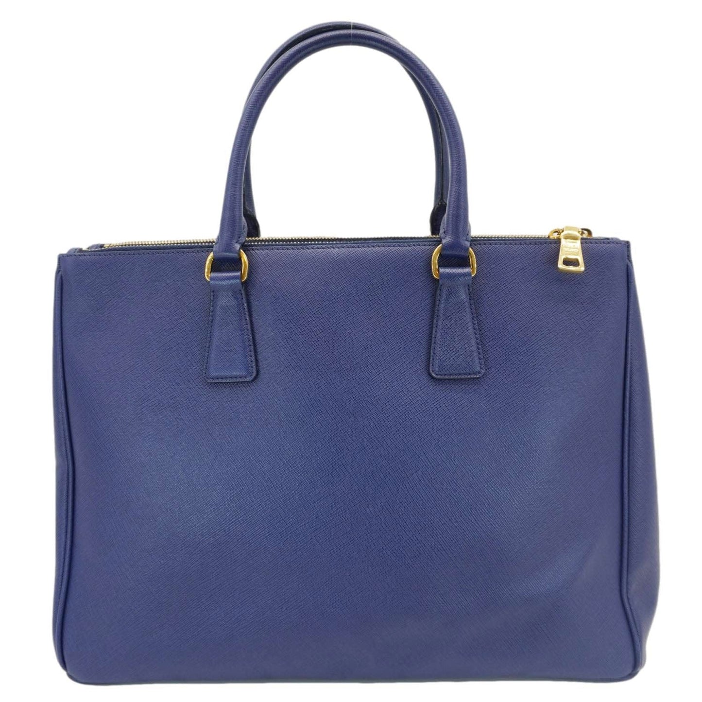Prada Galleria Double Lux Tote Bag Leather Saffiano Blue