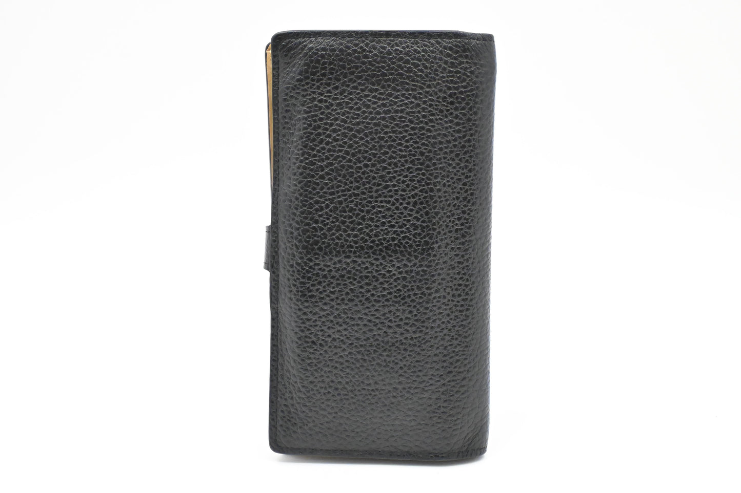 Louis Vuitton Vertical Tarillon Black Leather Wallet Case