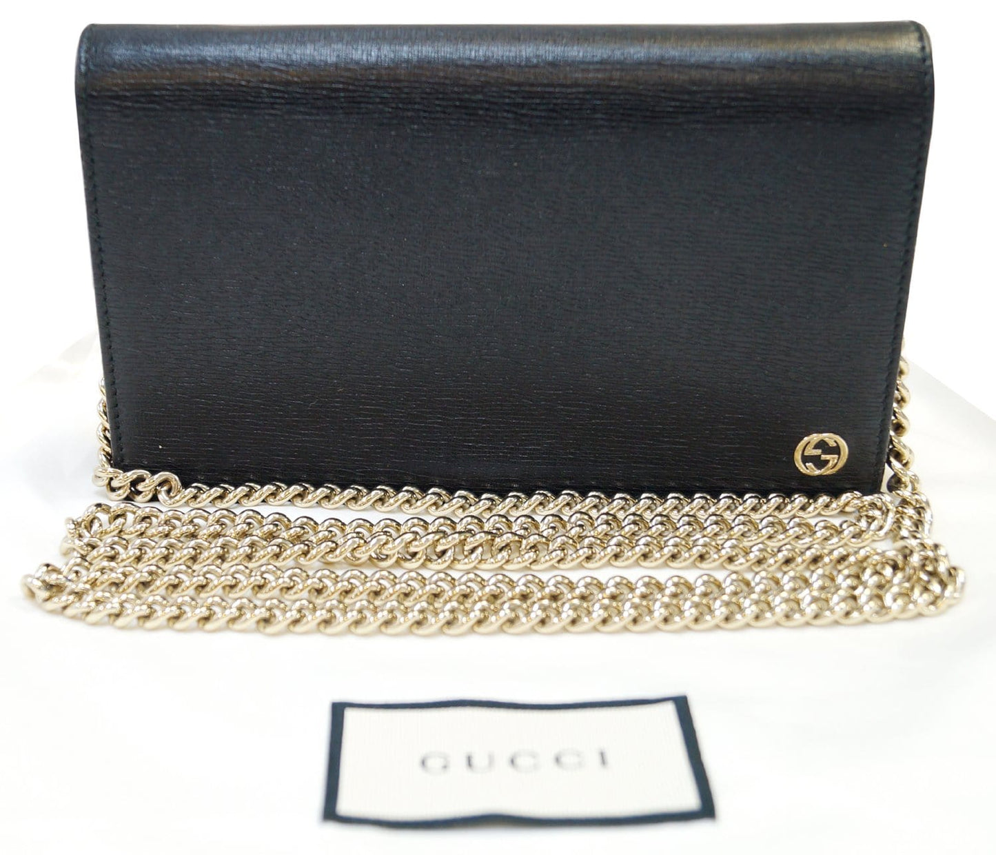 Gucci Crossbody Clutch Bag Black Chain Crossbody Bag
