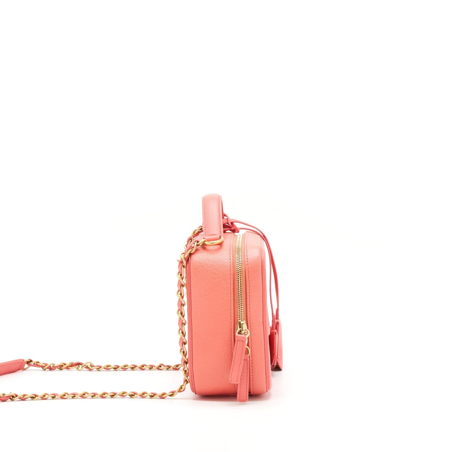 Chanel Vanity Caviar GHW Pink Handbag