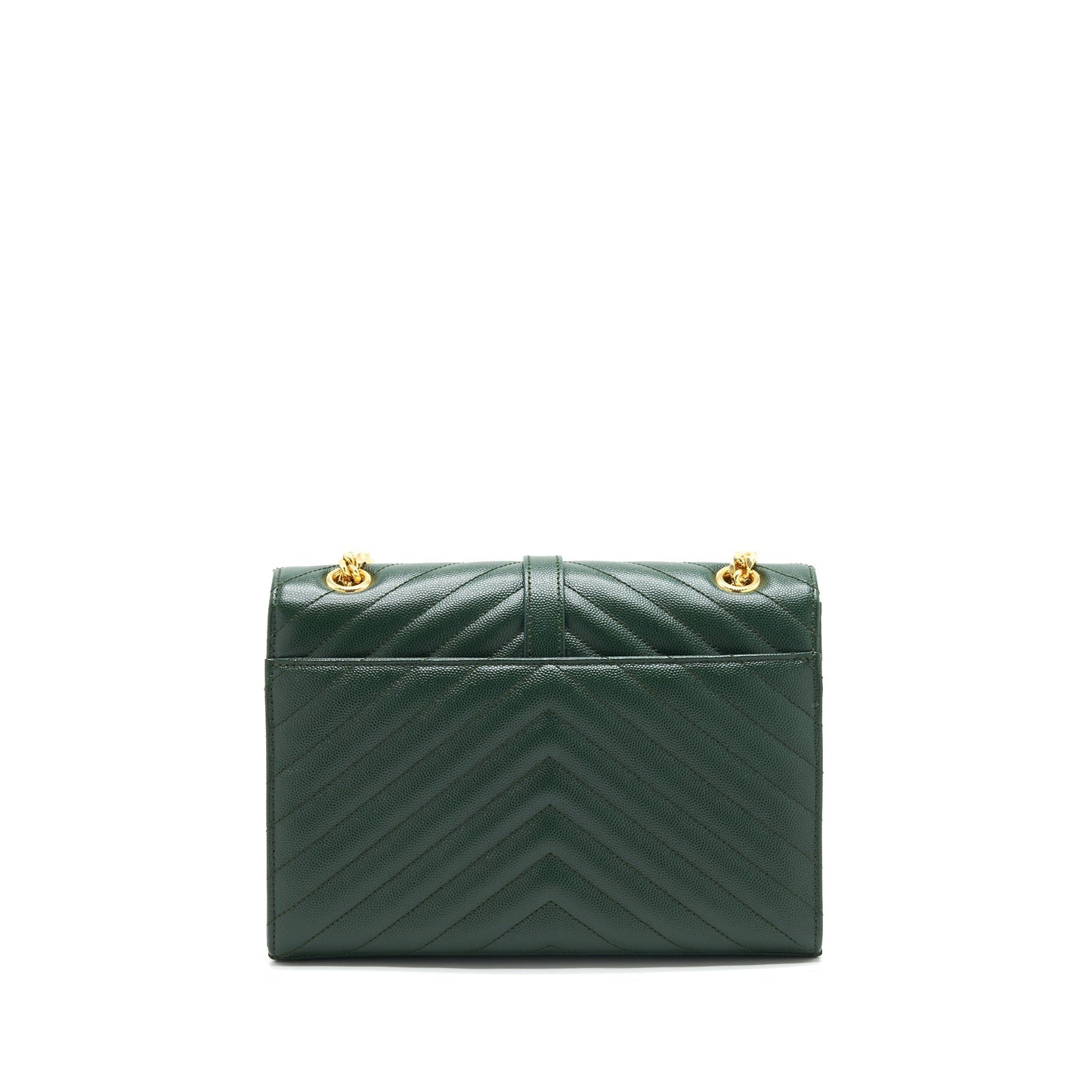 YSL Saint Laurent Saint Laurent Chevron Purse Dark Travel Bag Monogram Green