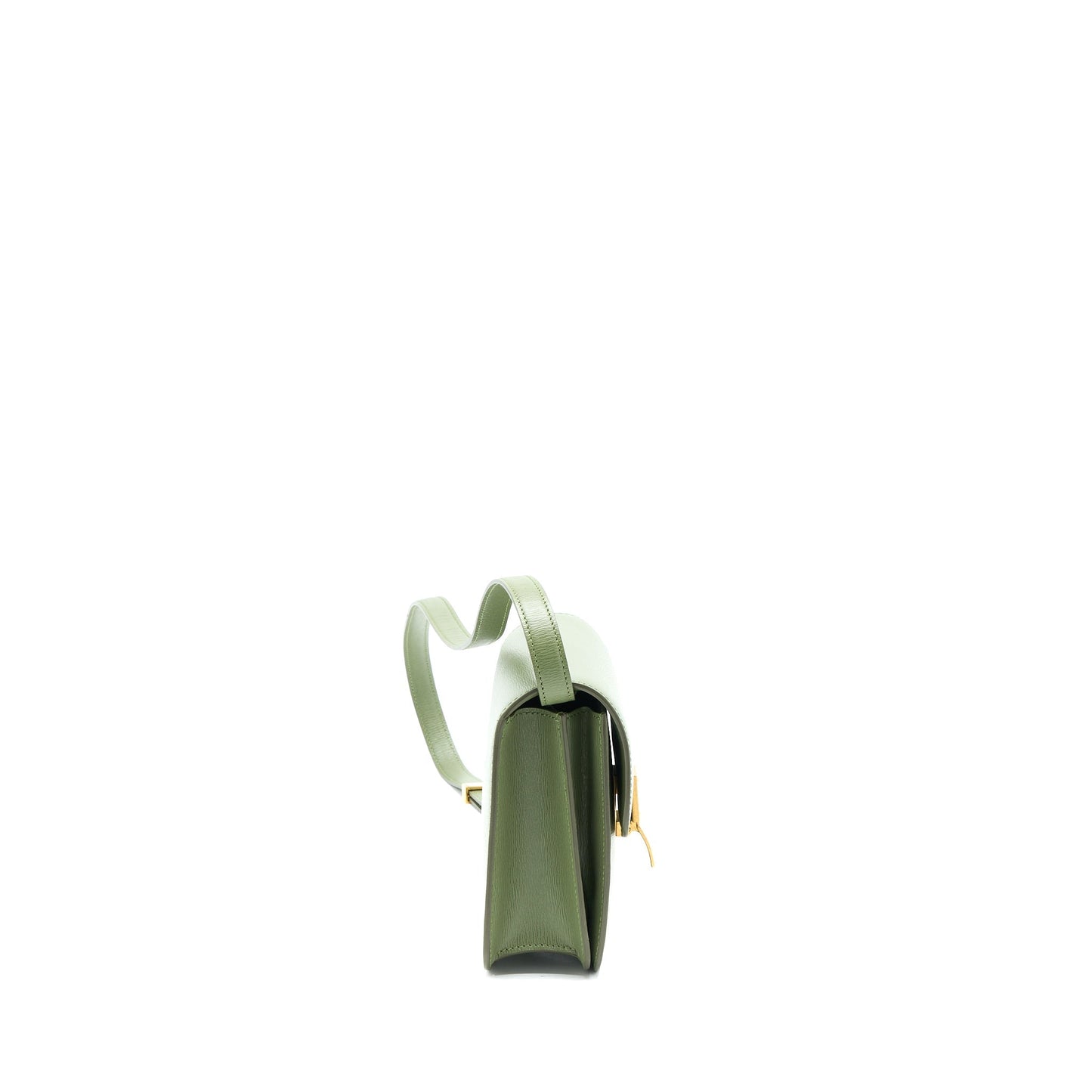 Celine Teen Box Calfskin Handbag Green Travel Bag