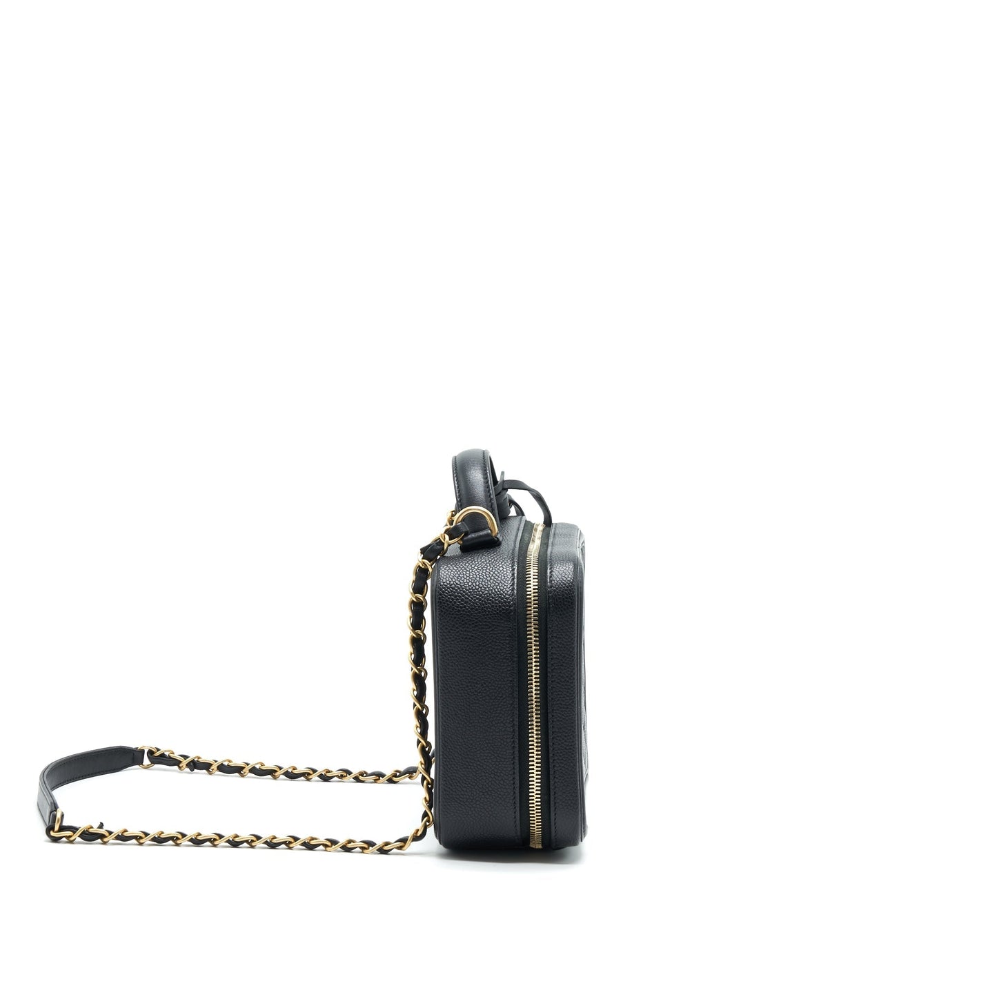 Chanel Cavia Vanity GHW Black Leather Handbag