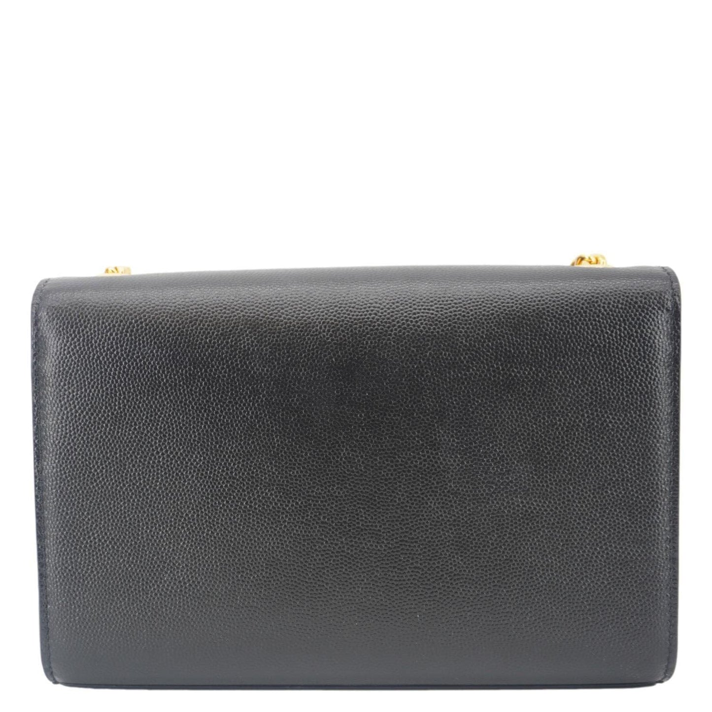 YSL Saint Laurent Kate Grain De Poudre Crossbody Bag Leather Black Medium