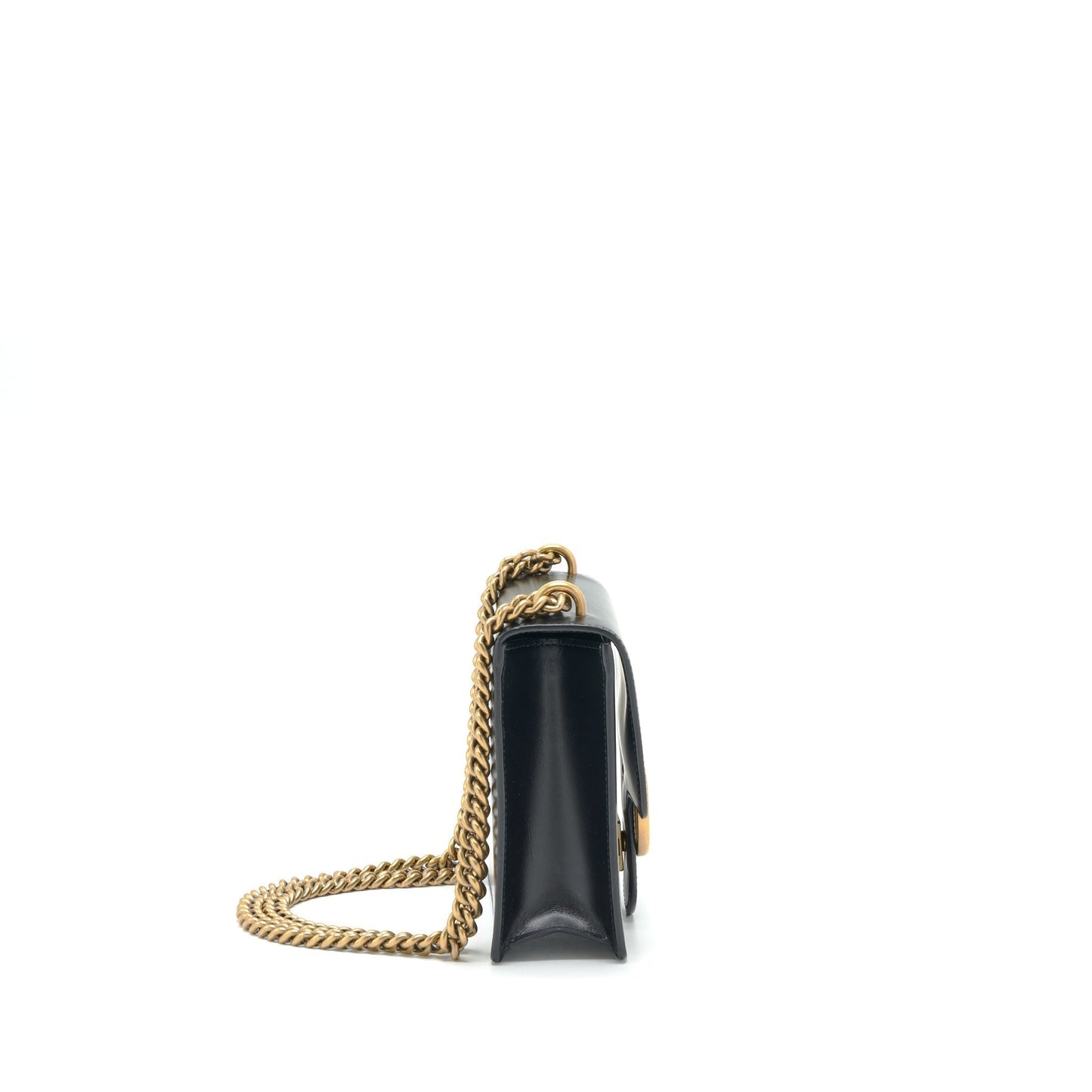Gucci Bag Box Calfskin Black Flap Travel Bag