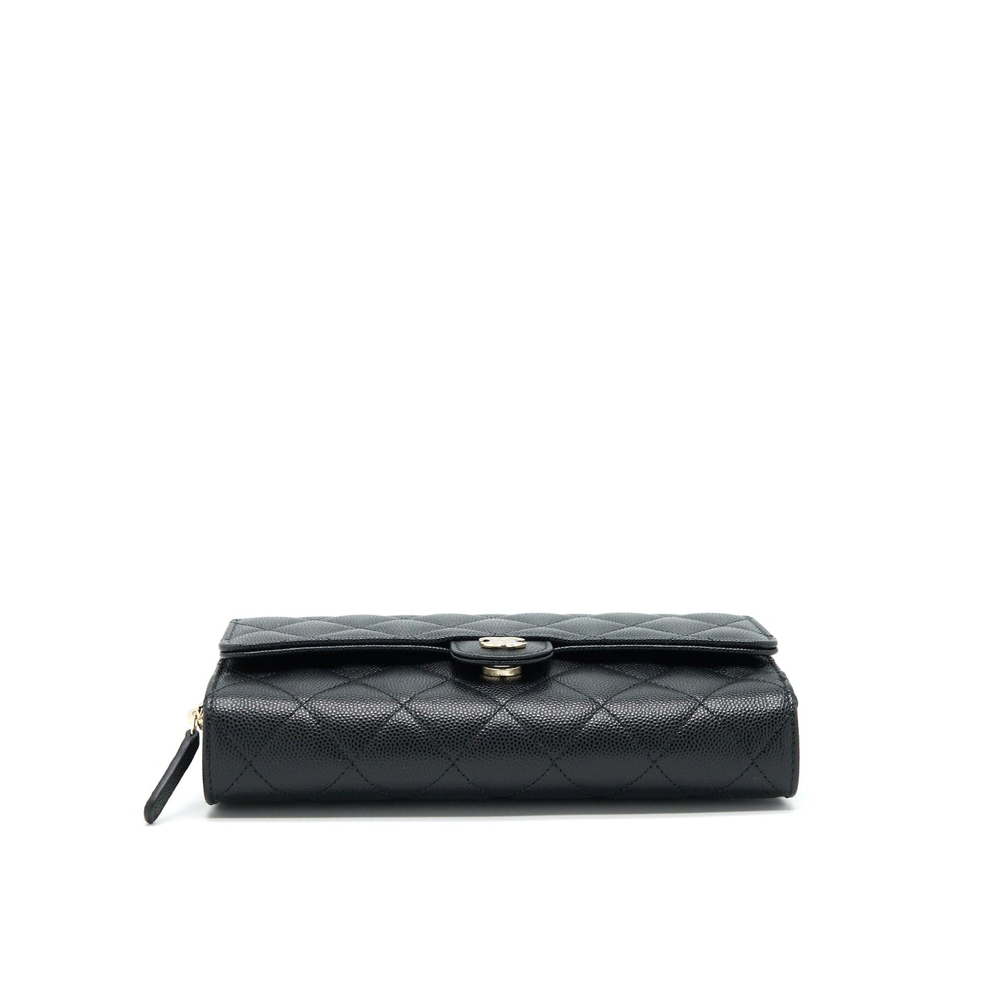 Chanel 22C 3 1 on Caviar LGHW Black Wallet Case
