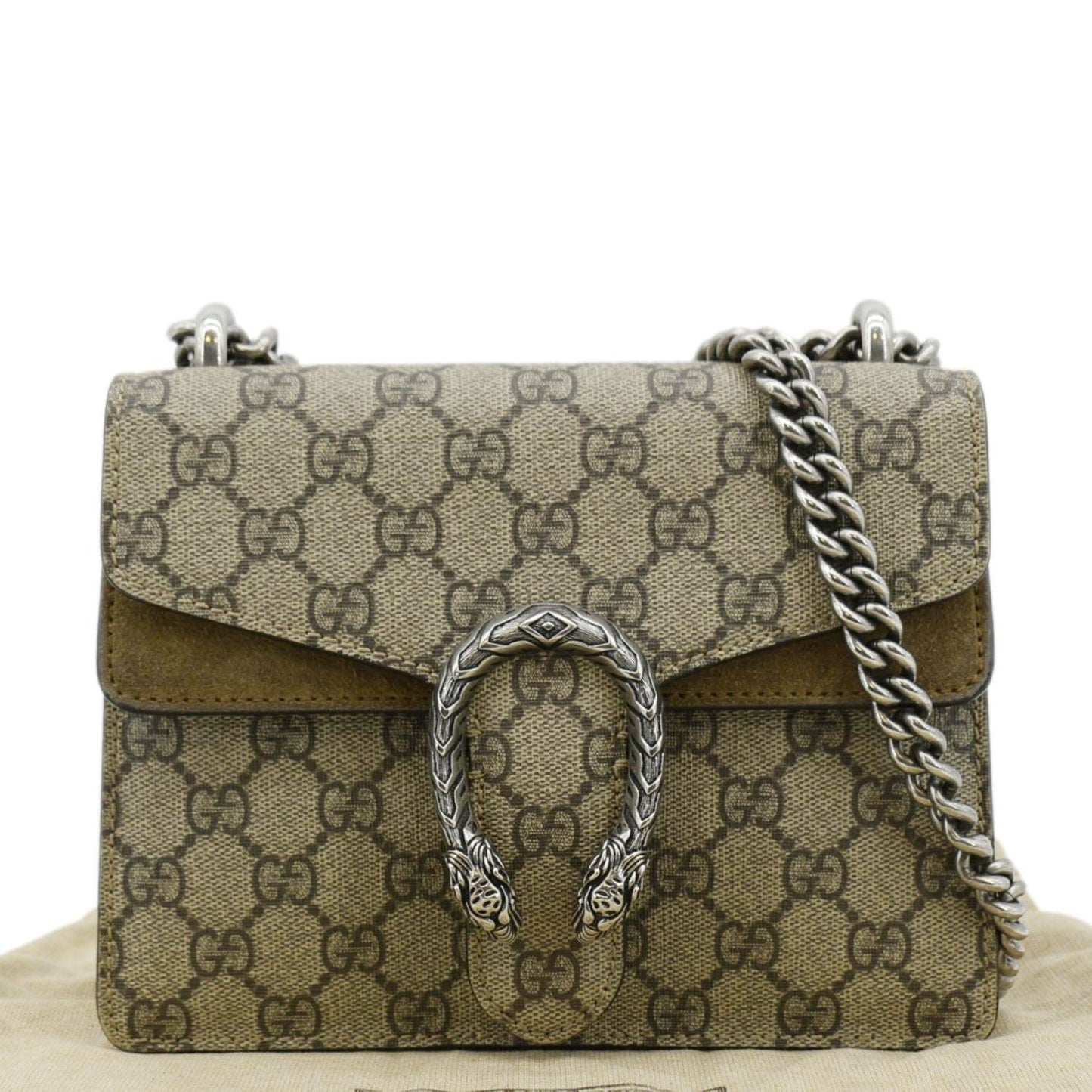 Gucci Dionysus Supreme Crossbody Bag Canvas Beige 3