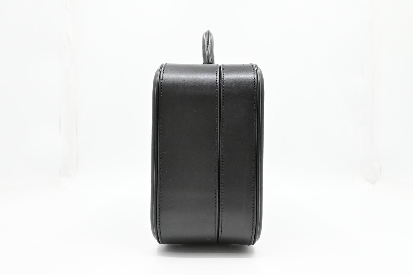 Louis Vuitton Valisette Glace Monogram Black MM Leather Handbag