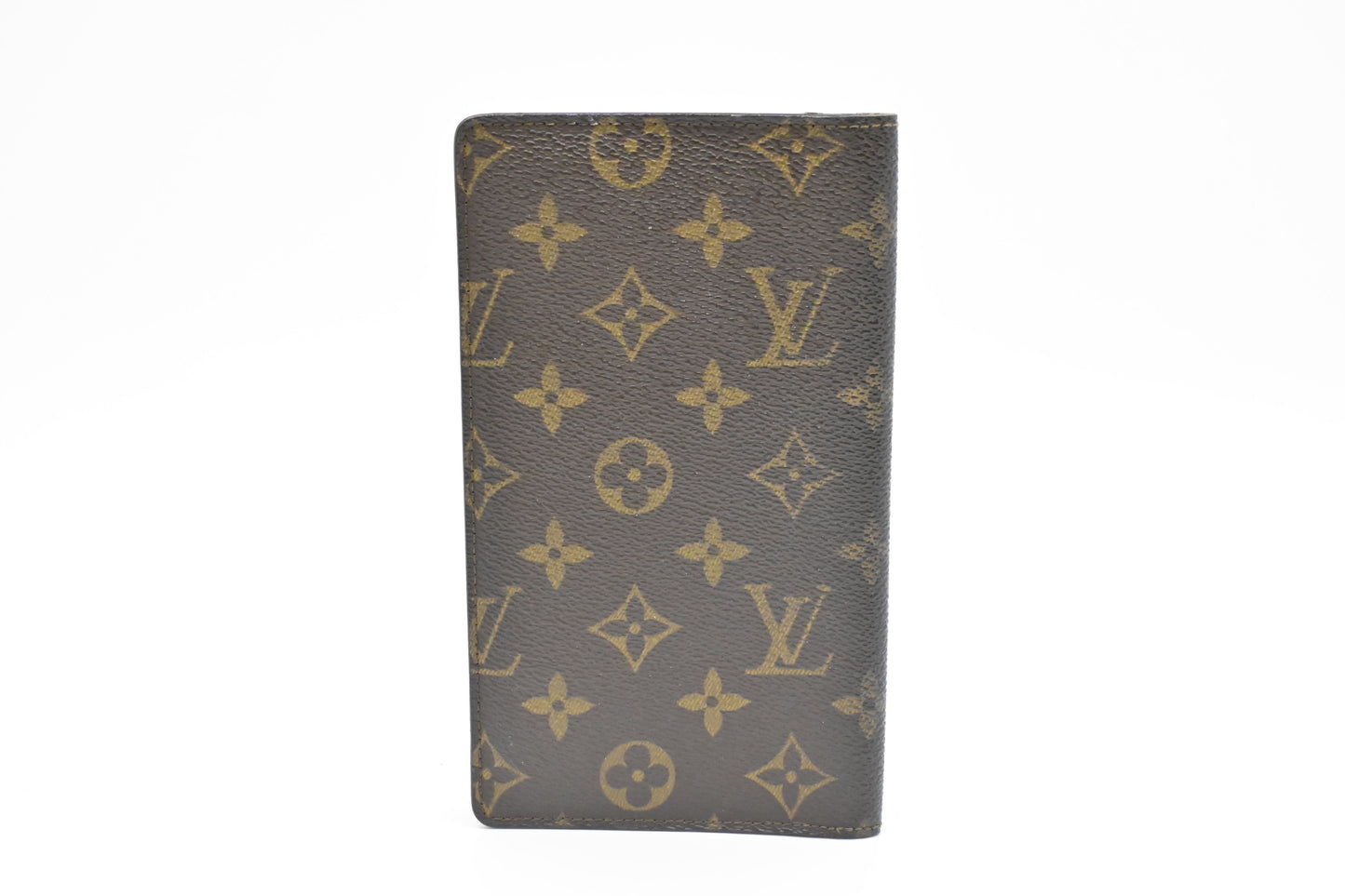 Louis Vuitton Vertical Bifold Monogram Canvas Wallet Case Canvas 1