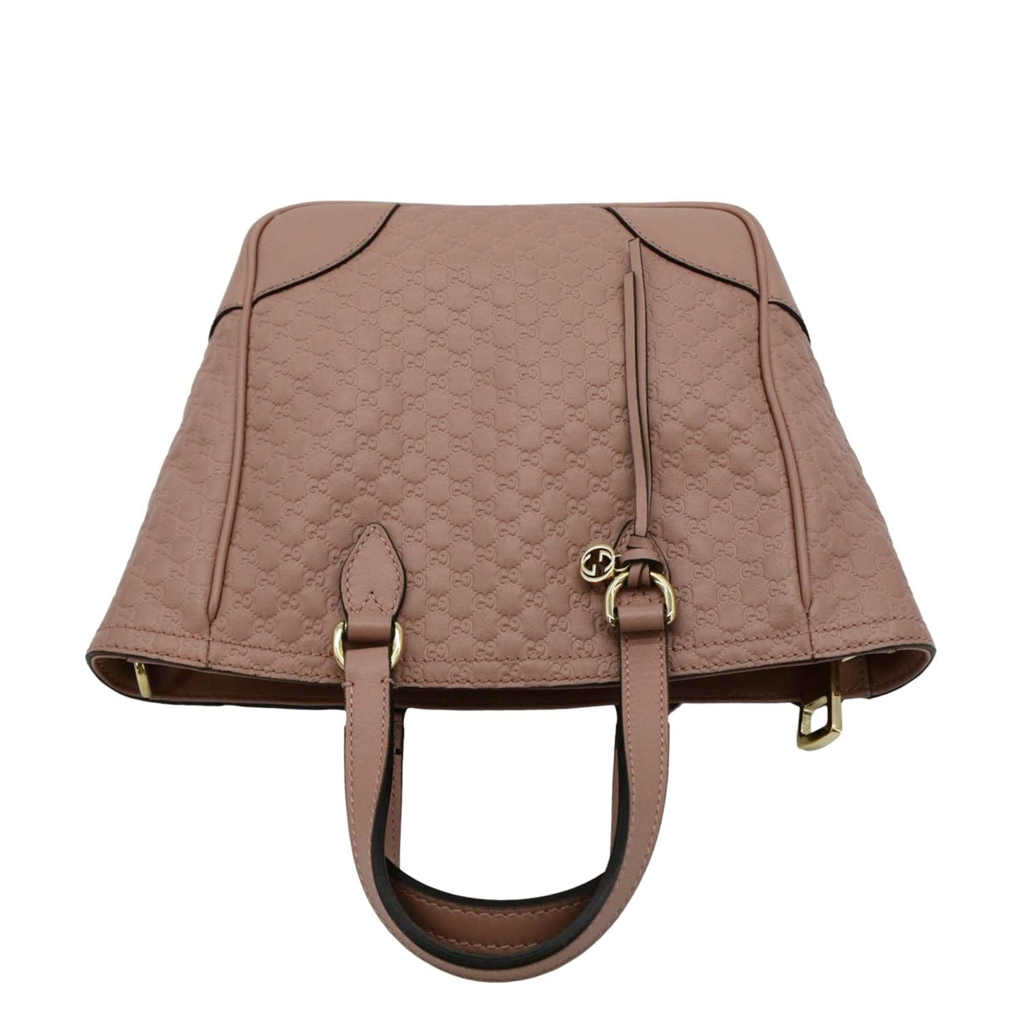 Gucci Bree Microssima Tote Crossbody Bag Leather Pink