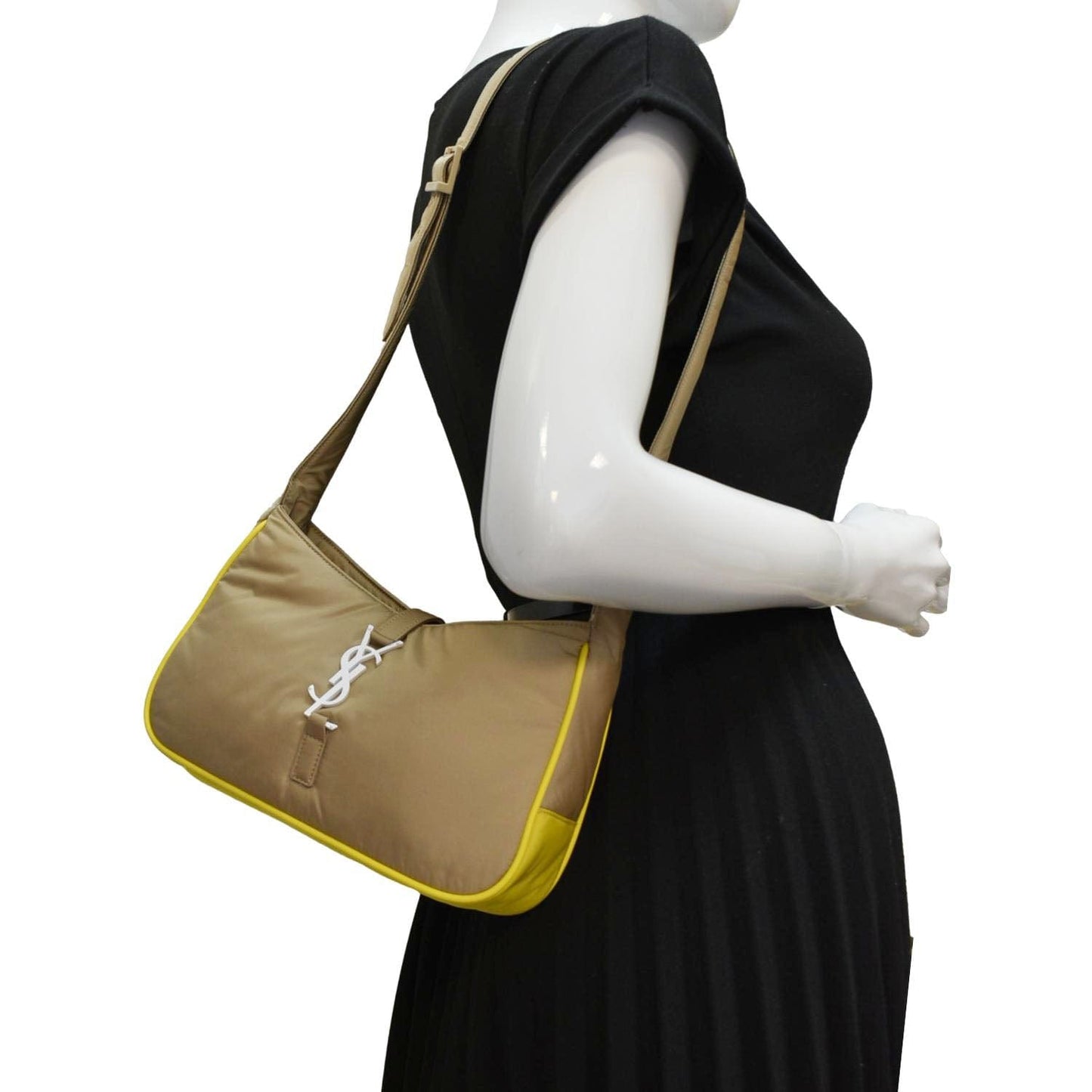 YSL Saint Laurent Saint Le Re Crossbody Bag Yellow Nylon